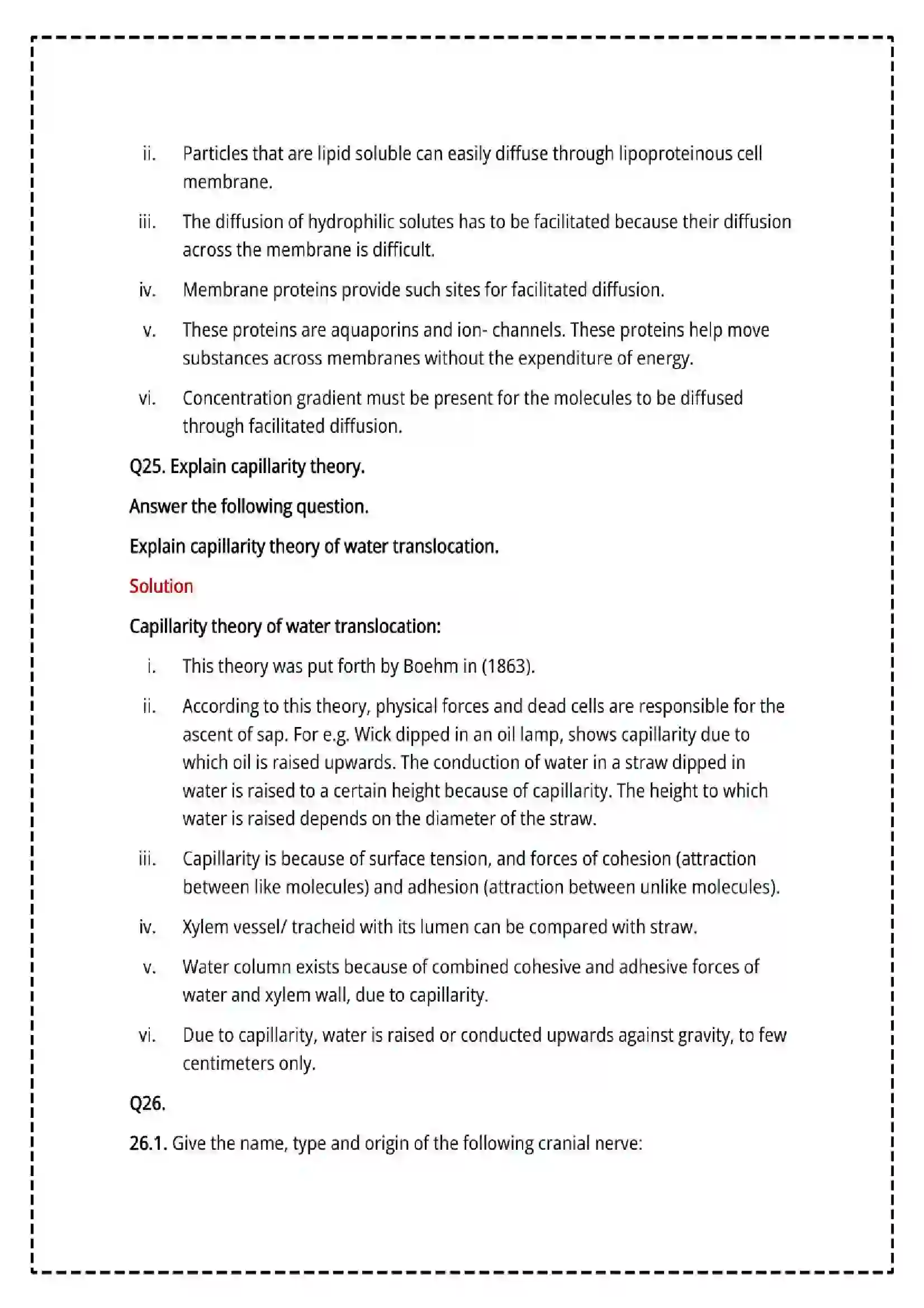Maharashtra Board Class 12th 2025 Biology Set - 1 - Sample Paper 18