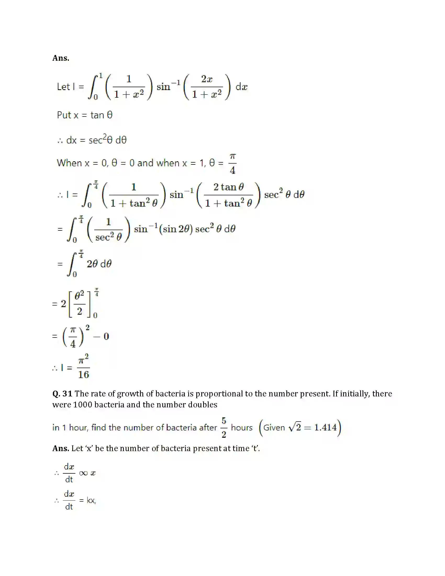 Maharashtra Board Class 12th 2025 Maths Sample Paper 31