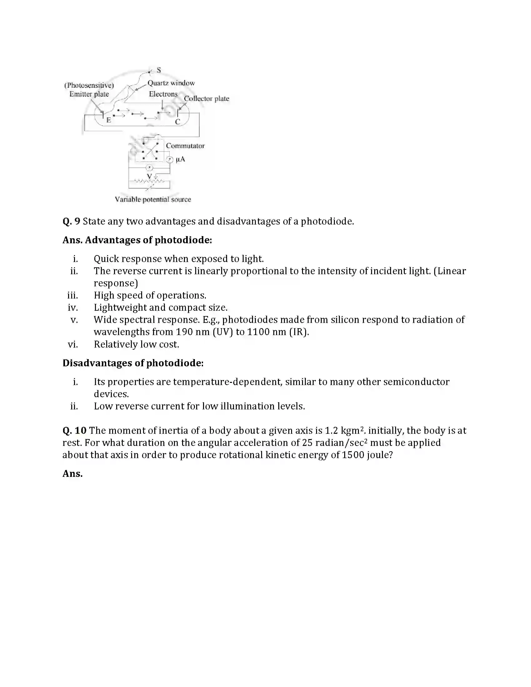 Maharashtra Board Class 12th 2025 Physics Sample Paper 6