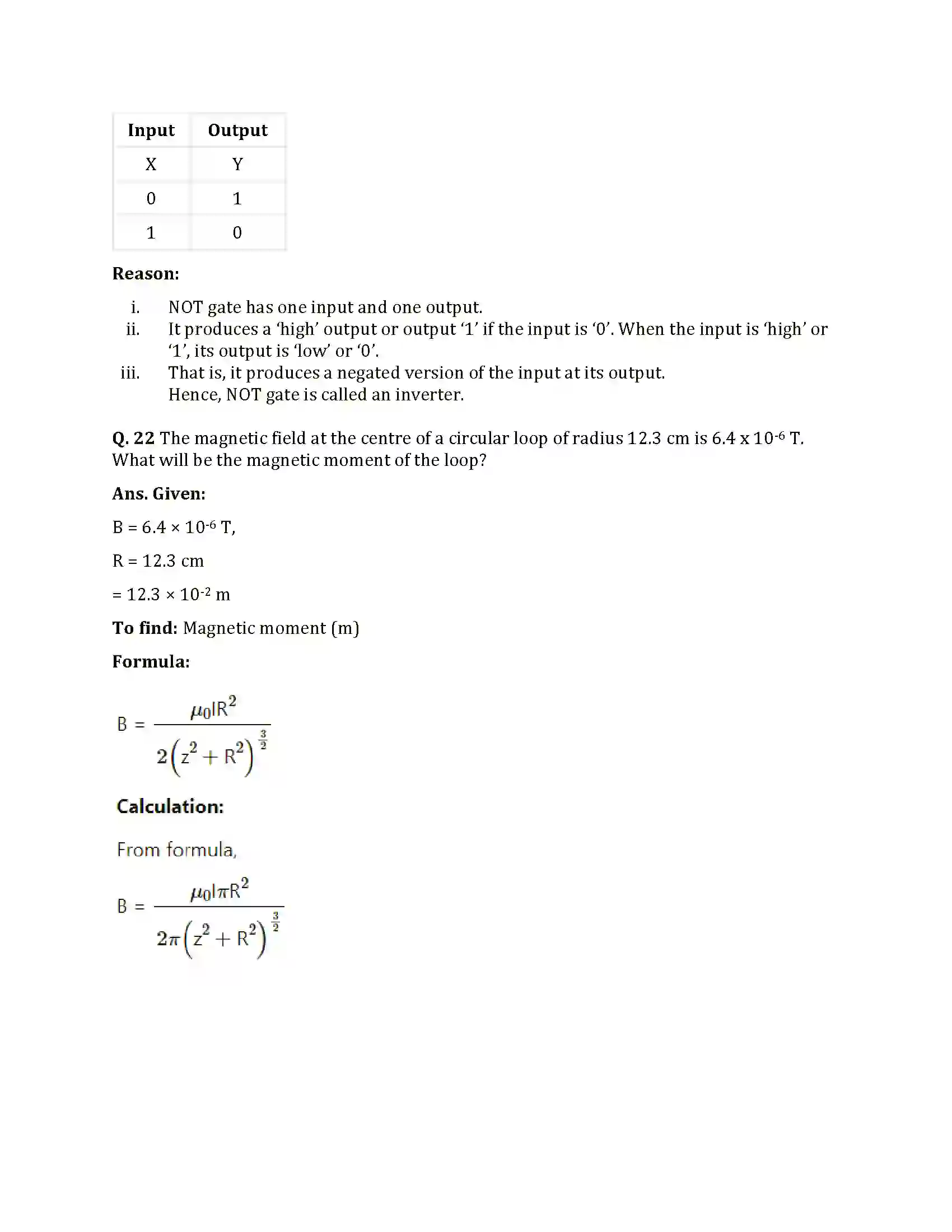 Maharashtra Board Class 12th 2025 Physics Set 1 Sample Paper 19