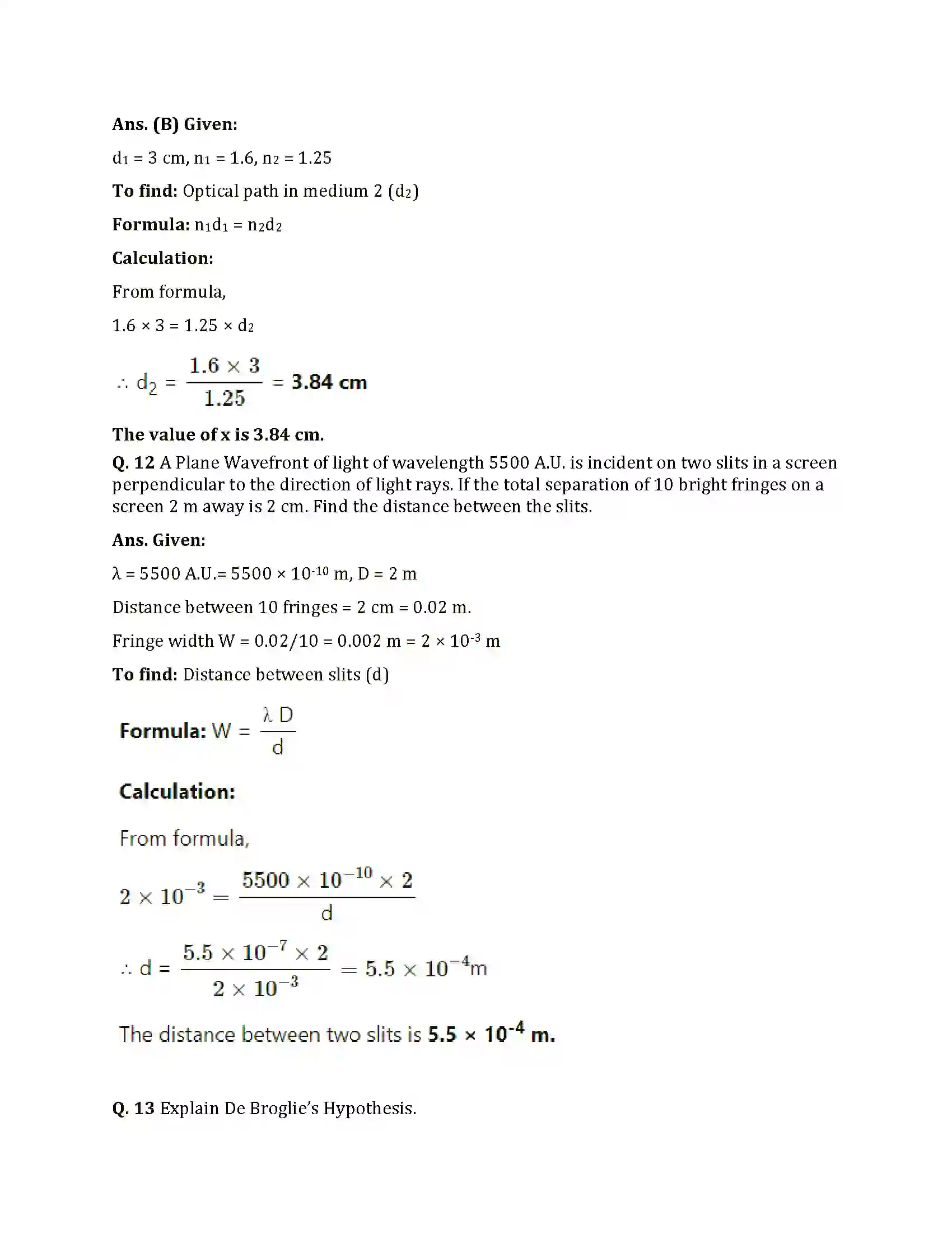 Maharashtra Board Class 12th 2025 Physics Set 1 Sample Paper 9