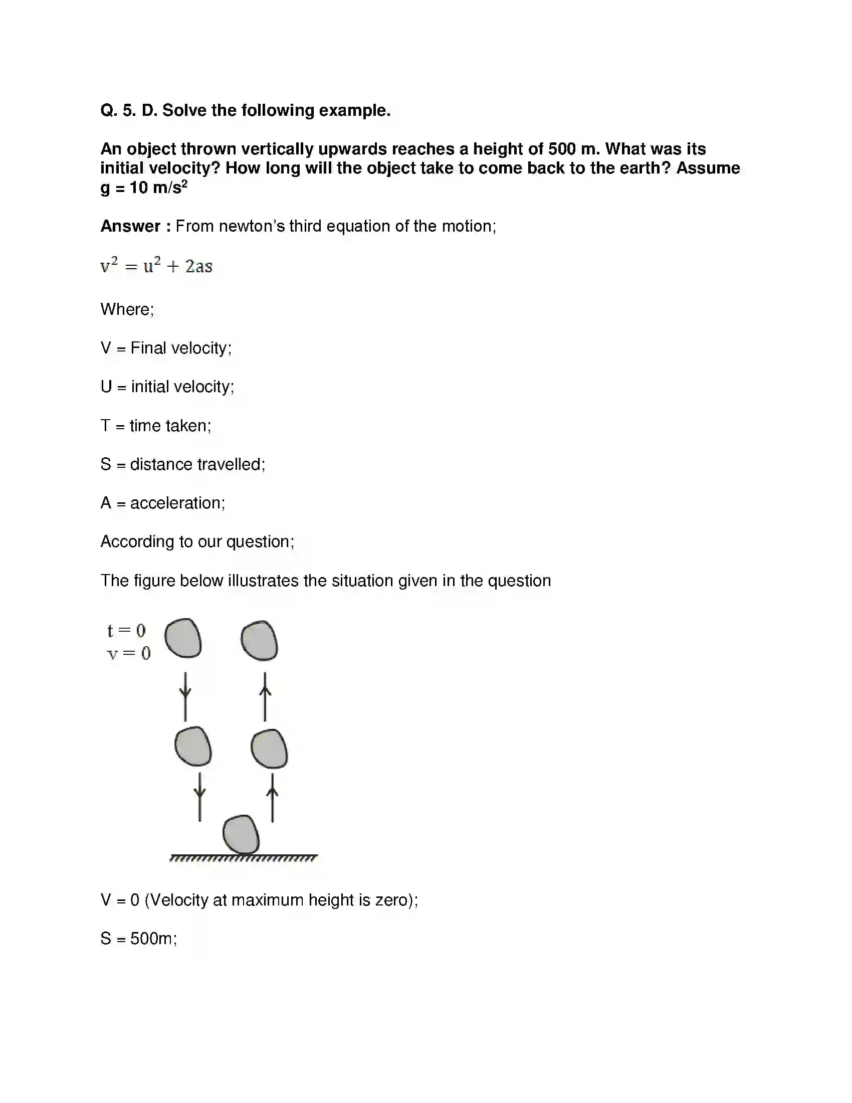 Maharashtra Board Class 10th Science & Technology-I - English Medium Gravitation Solution 15