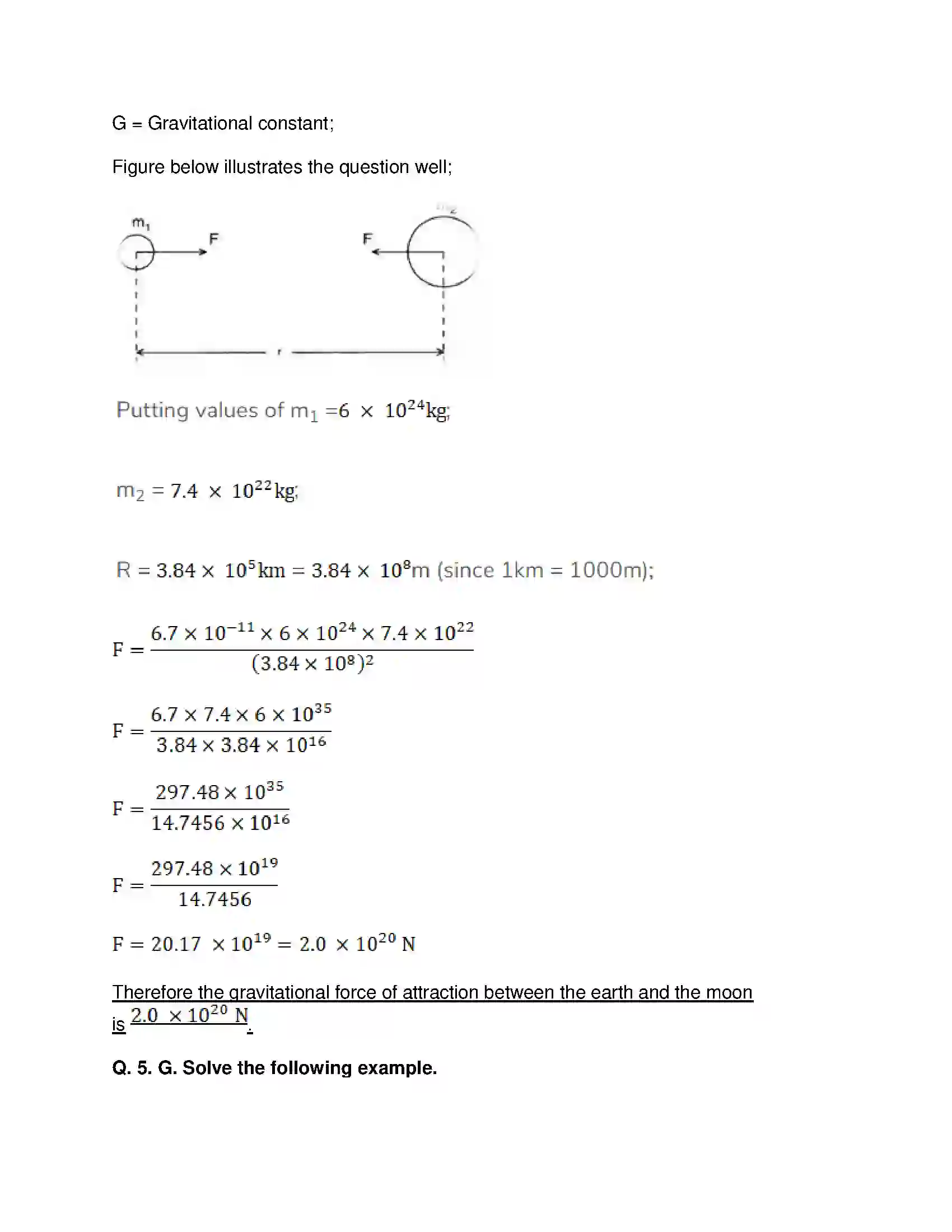 Maharashtra Board Class 10th Science & Technology-I - English Medium Gravitation Solution 19
