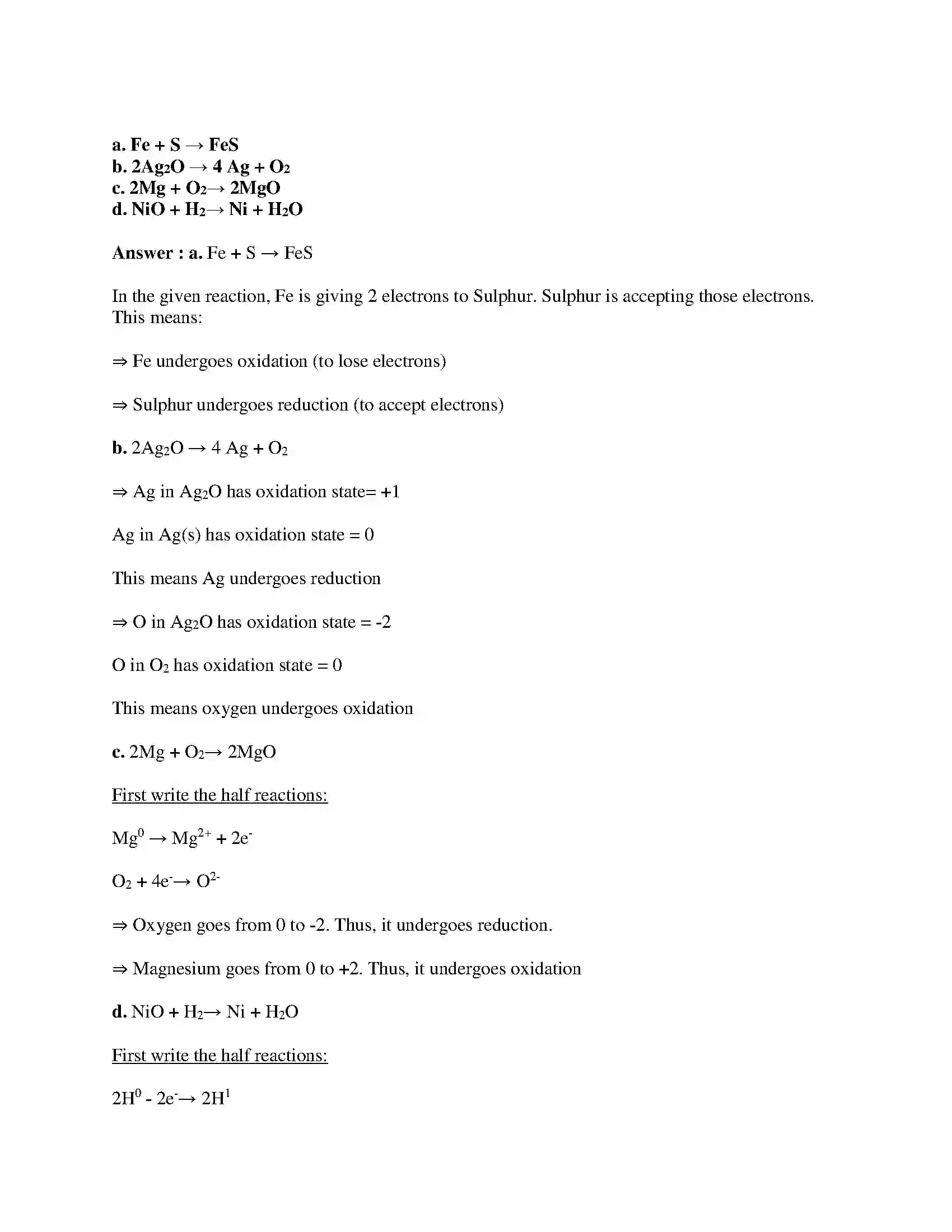 Maharashtra Board Class 10th Science & Technology-I - English Medium Chemical Reactions & Equations Solution 11