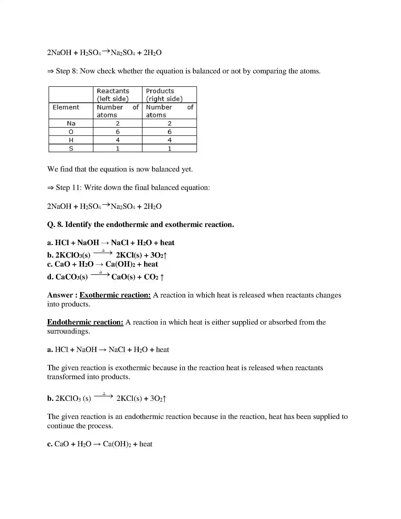 Maharashtra Board Class 10th Science & Technology-I - English Medium Chemical Reactions & Equations Solution 18