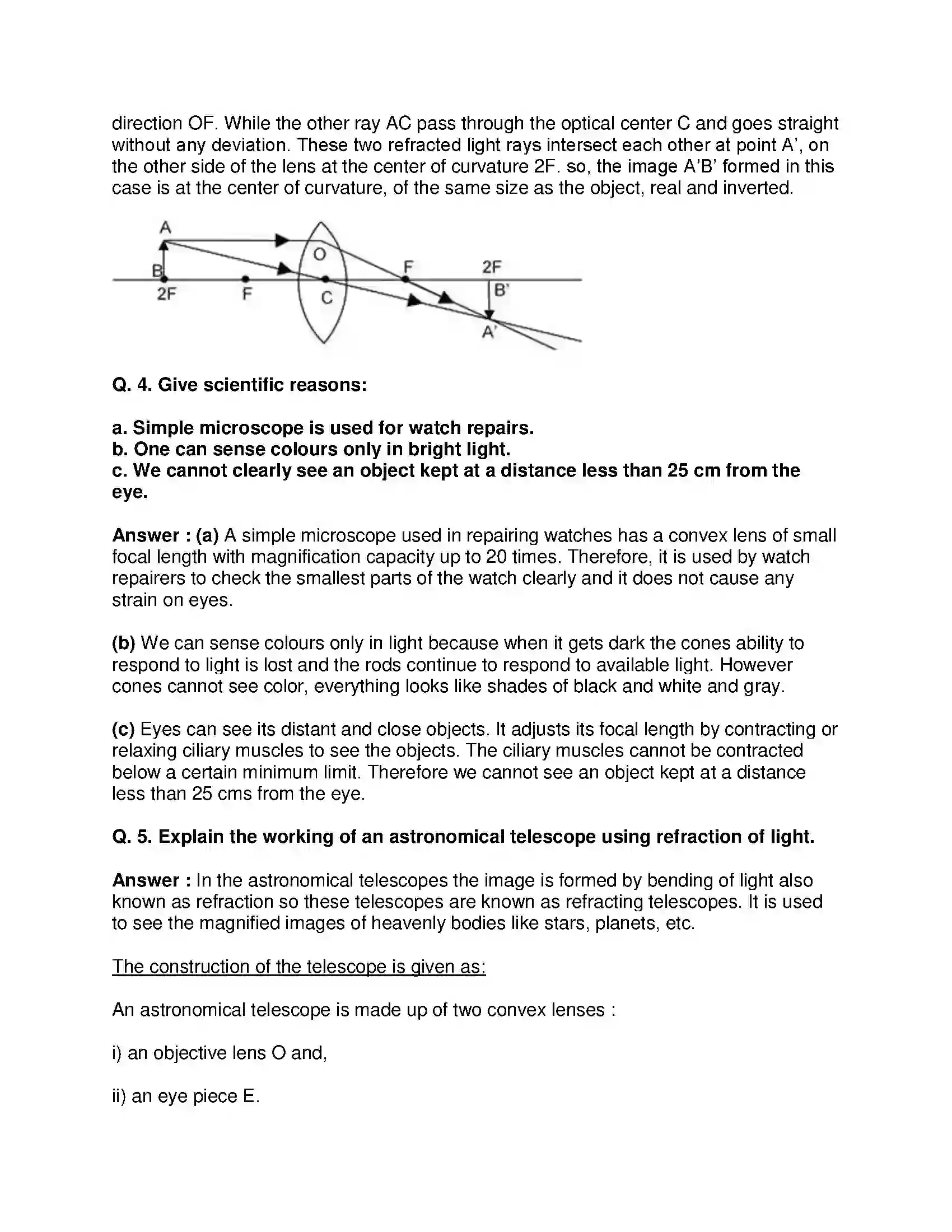 Maharashtra Board Class 10th Science & Technology-I - English Medium Lenses Solution 3