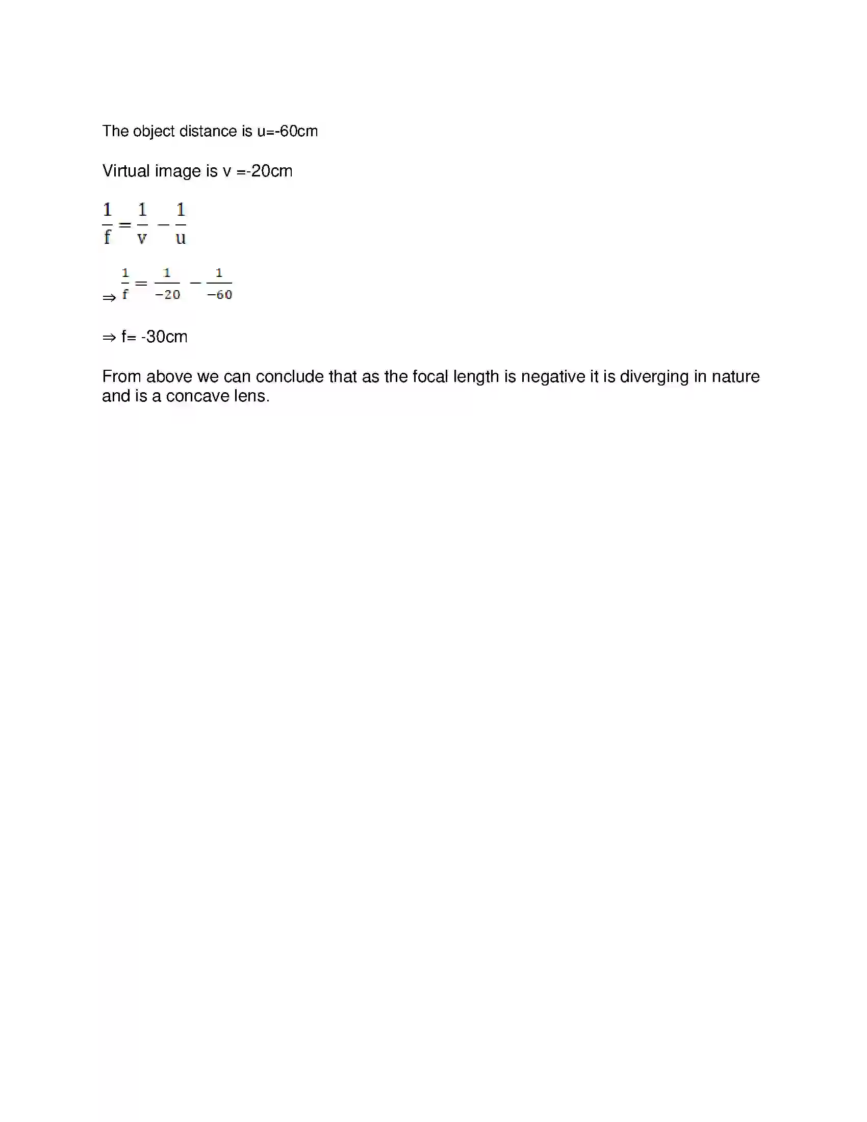 Maharashtra Board Class 10th Science & Technology-I - English Medium Lenses Solution 9