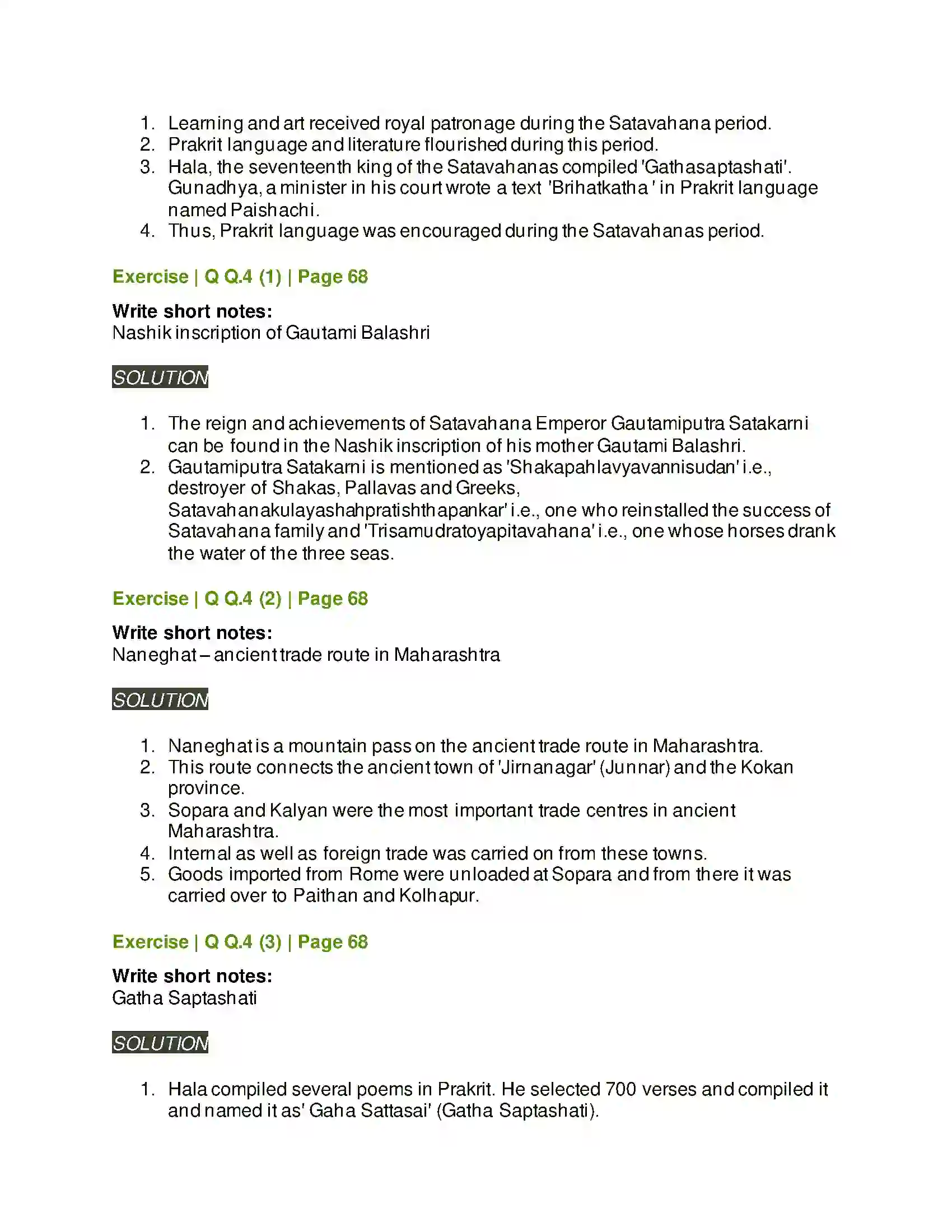 Maharashtra Board Class 11th History Post Mauryan India Solution 3