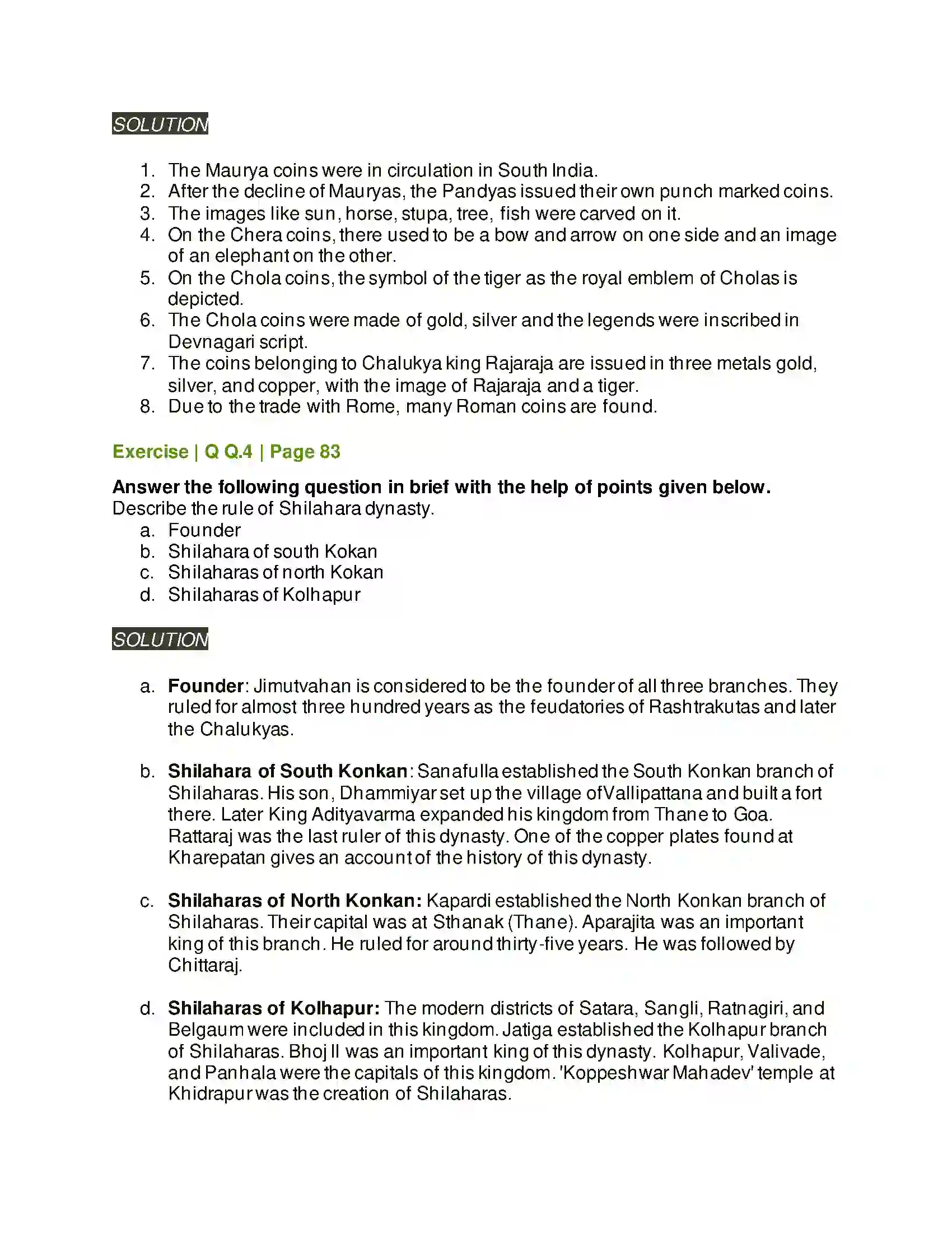 Maharashtra Board Class 11th History Kingdoms in South India Solution 4