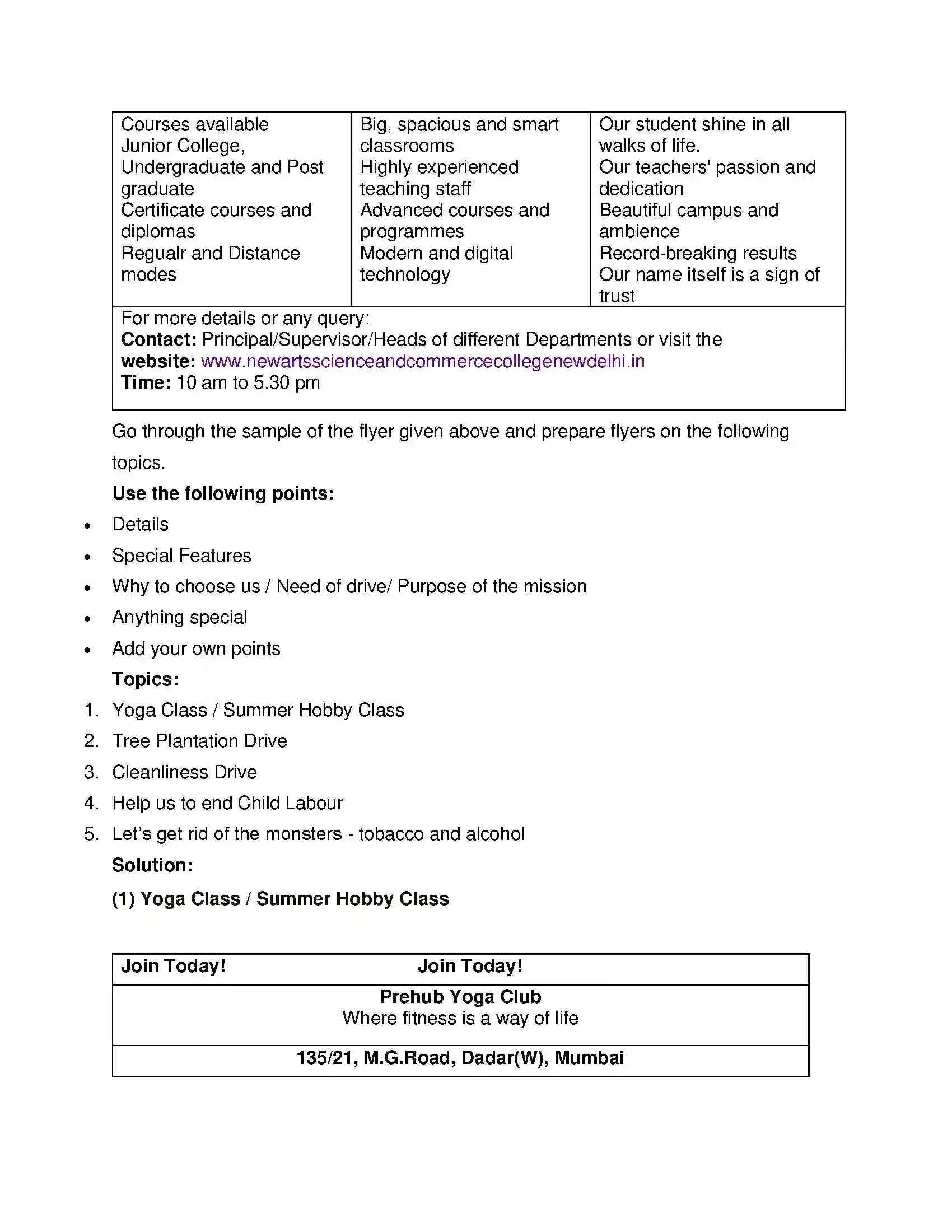 Maharashtra Board Class 12th English Voyaging Towards Excellence Solution 18