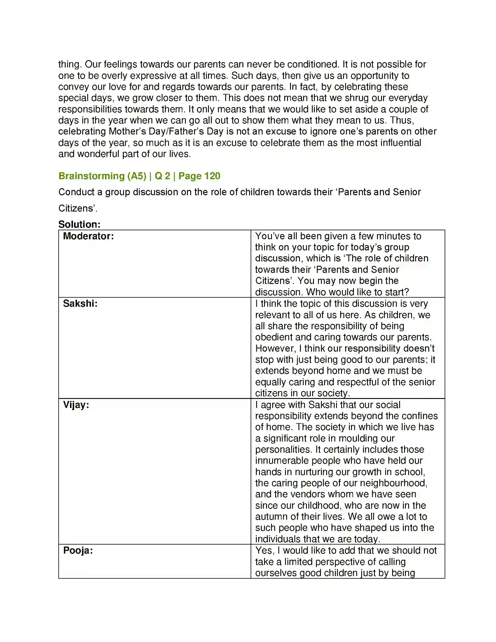 Maharashtra Board Class 12th English Father Returning Home Solution 10