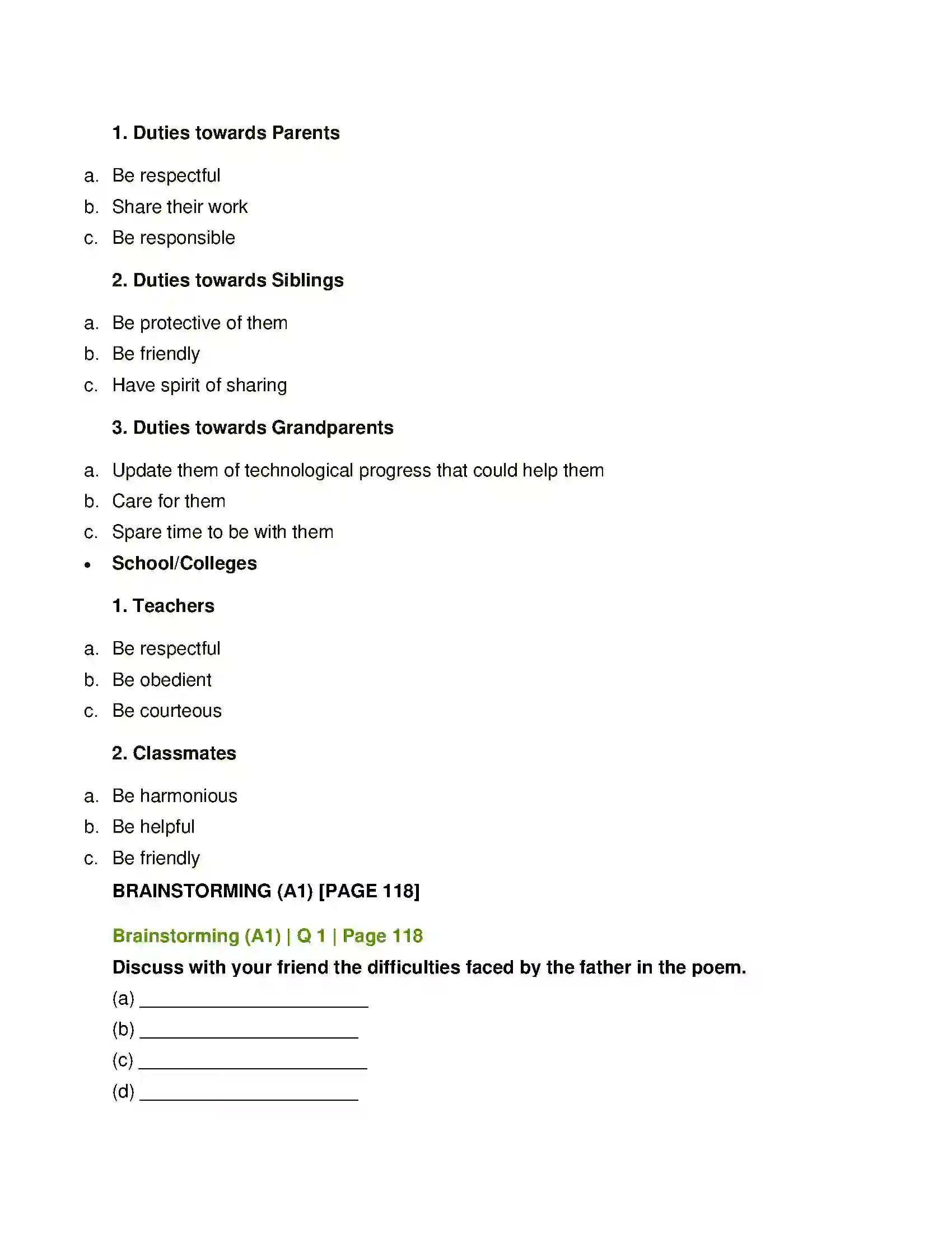 Maharashtra Board Class 12th English Father Returning Home Solution 3