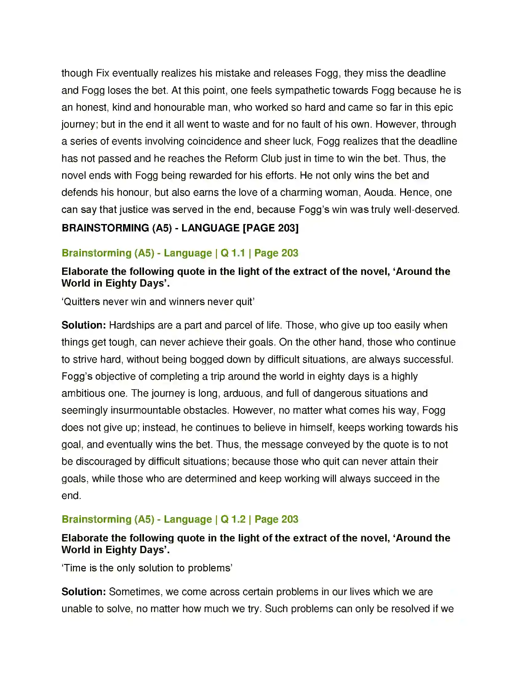 Maharashtra Board Class 12th English Around the World in Eighty Days Solution 13