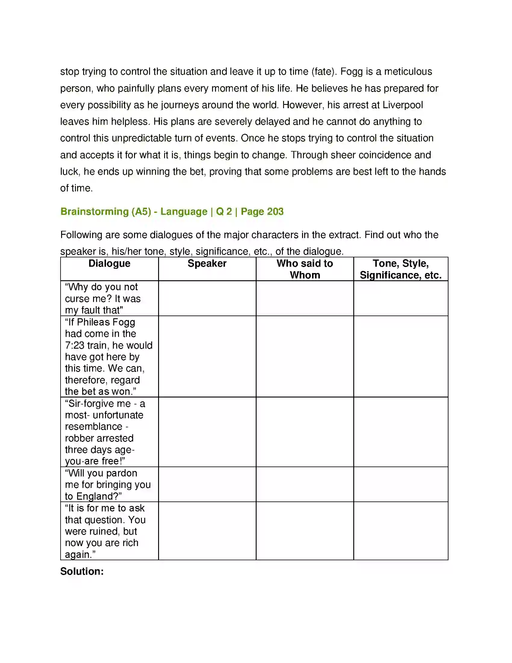 Maharashtra Board Class 12th English Around the World in Eighty Days Solution 14