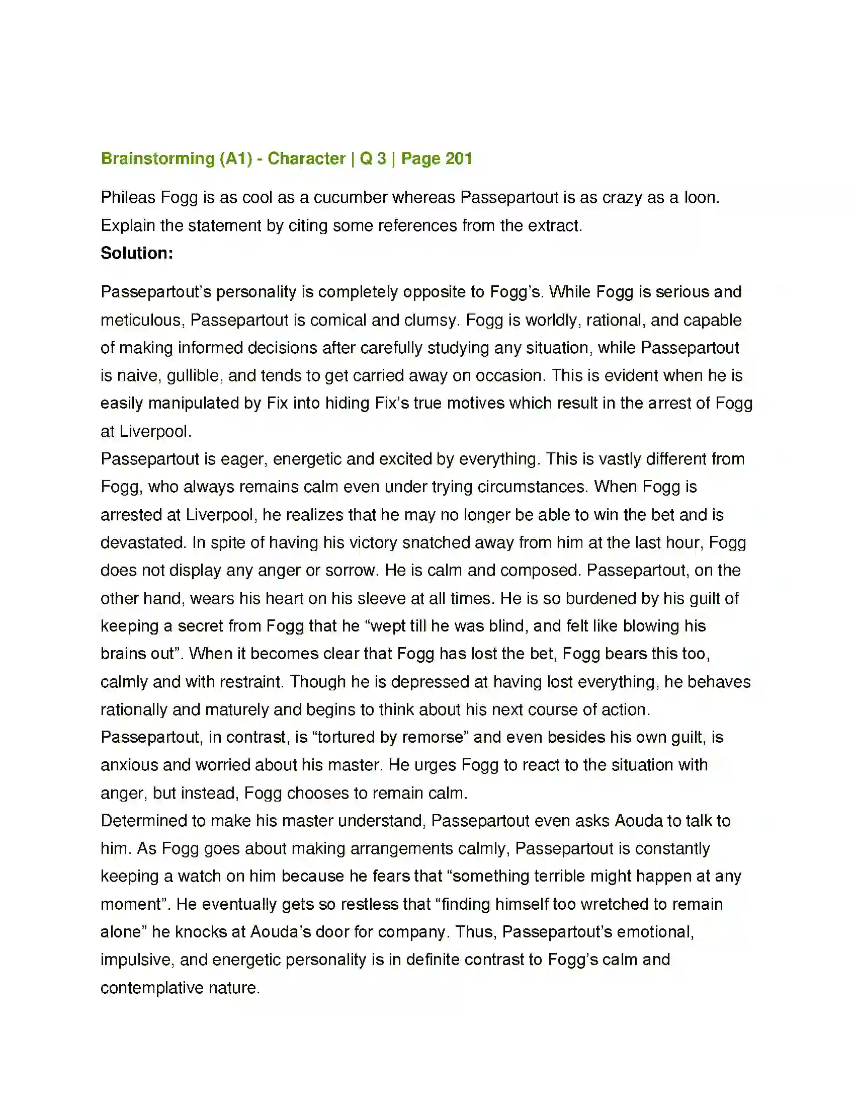 Maharashtra Board Class 12th English Around the World in Eighty Days Solution 2