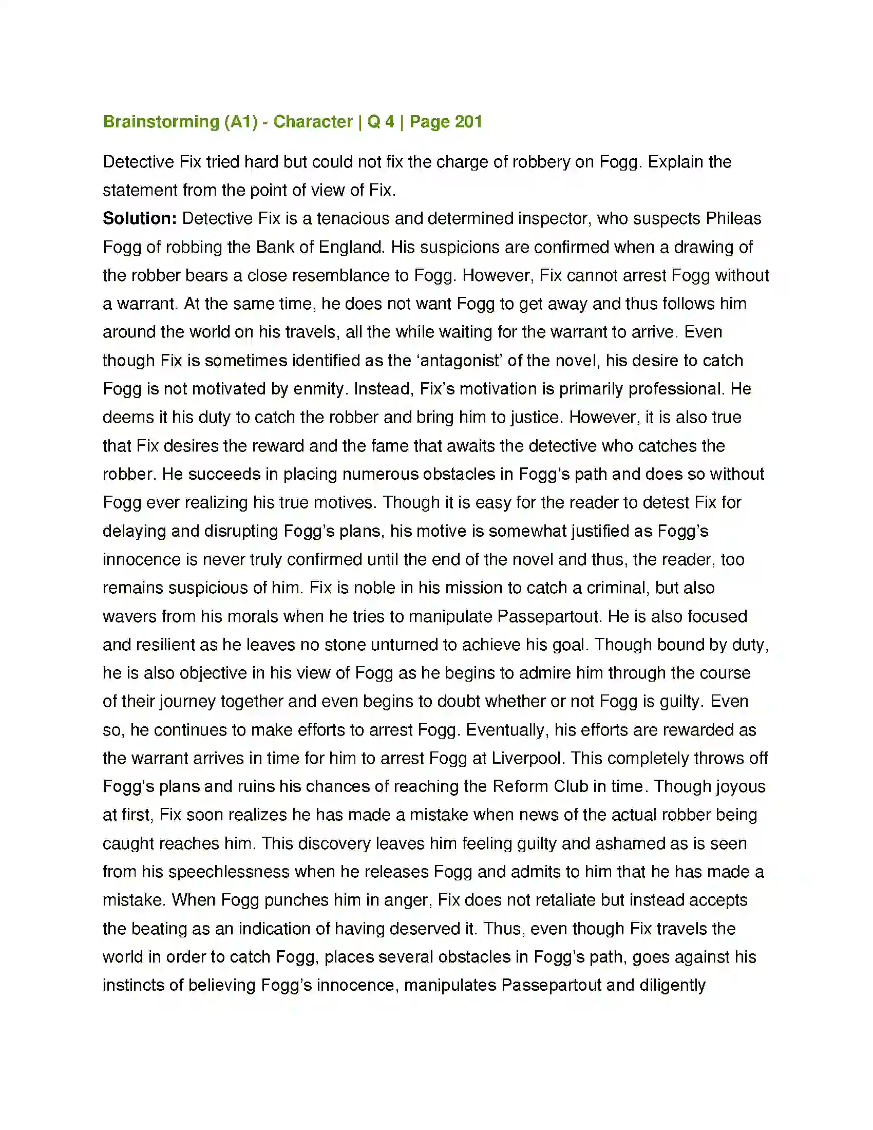 Maharashtra Board Class 12th English Around the World in Eighty Days Solution 3