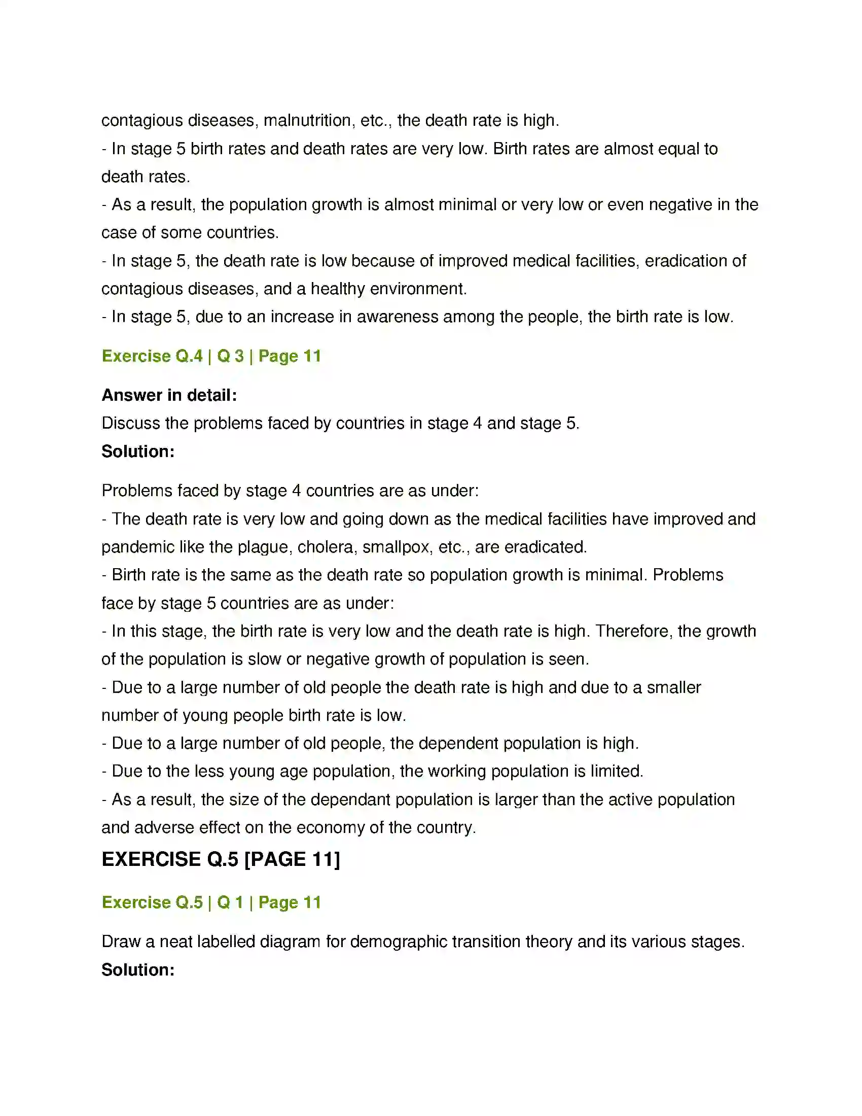 Maharashtra Board Class 12th Geography Population Part - 1 Solution 9