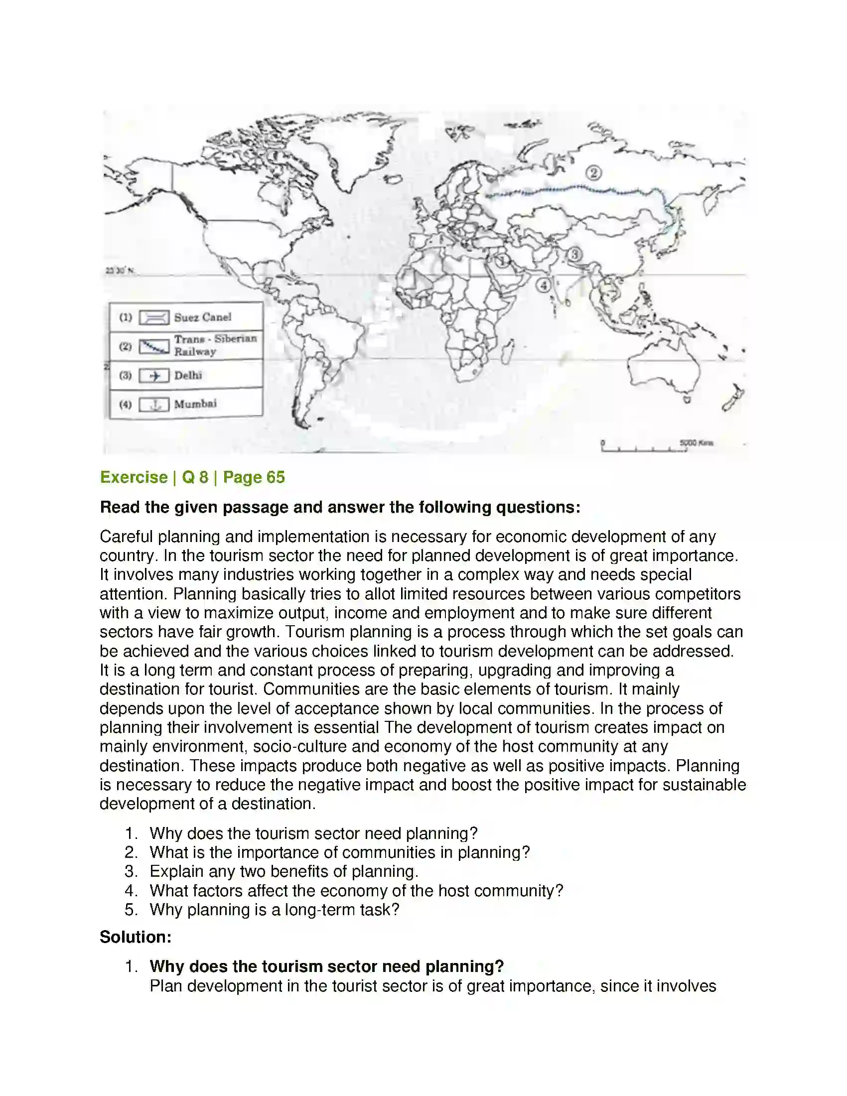 Maharashtra Board Class 12th Geography Tertiary Economic Activities Solution 9