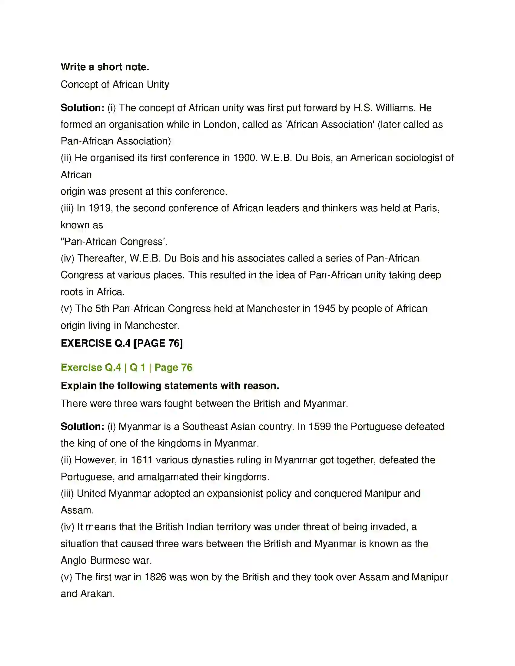 Maharashtra Board Class 12th History World Decolonisation Solution 3