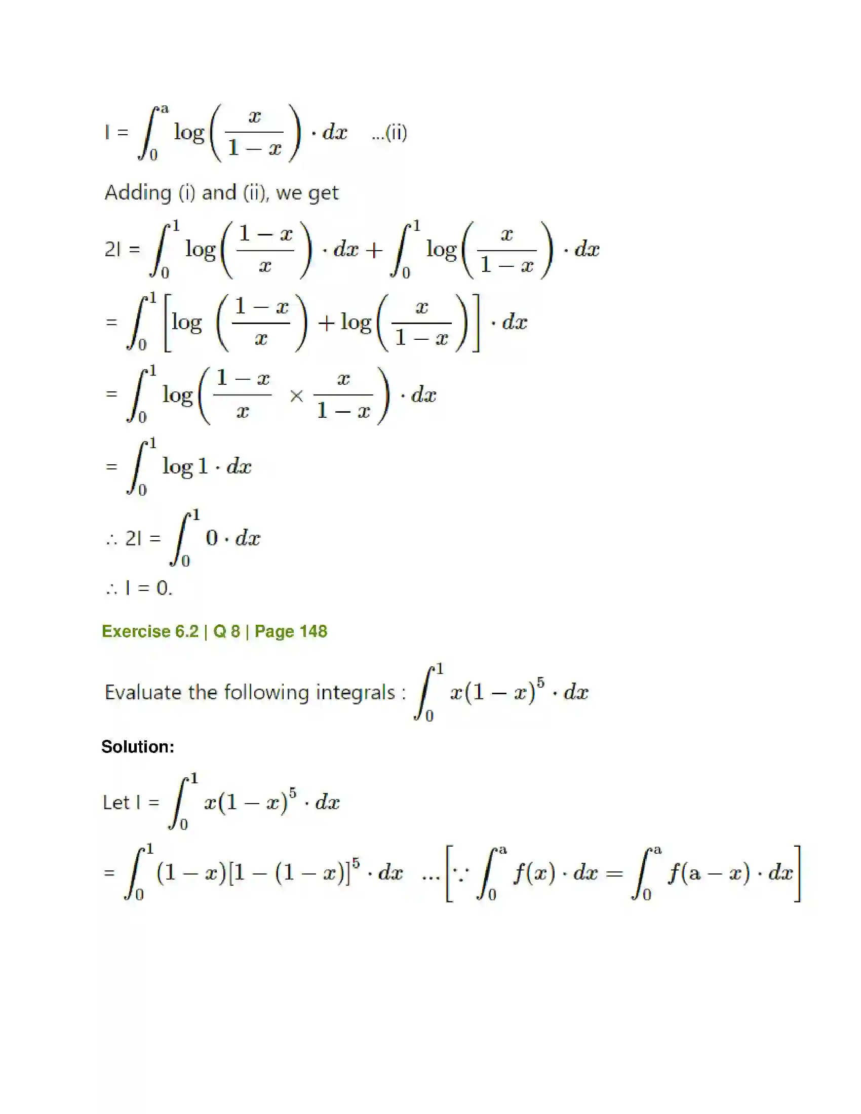 Maharashtra Board Class 12th Mathematics & Statistics-1 (Commerce) Definite Integration Solution 16