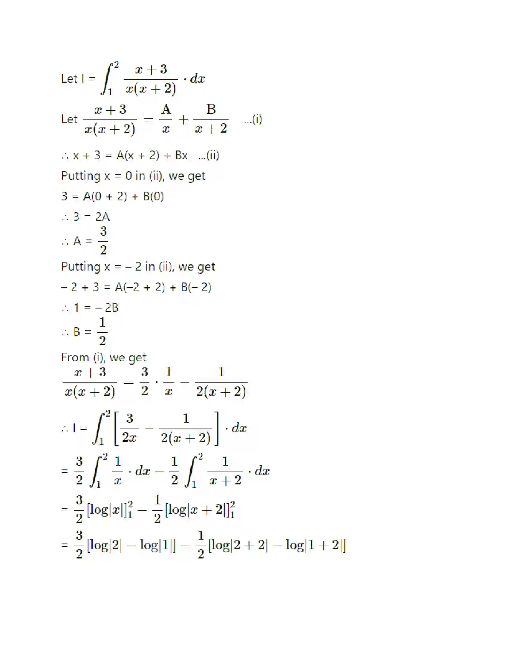 Maharashtra Board Class 12th Mathematics & Statistics-1 (Commerce) Definite Integration Solution 35