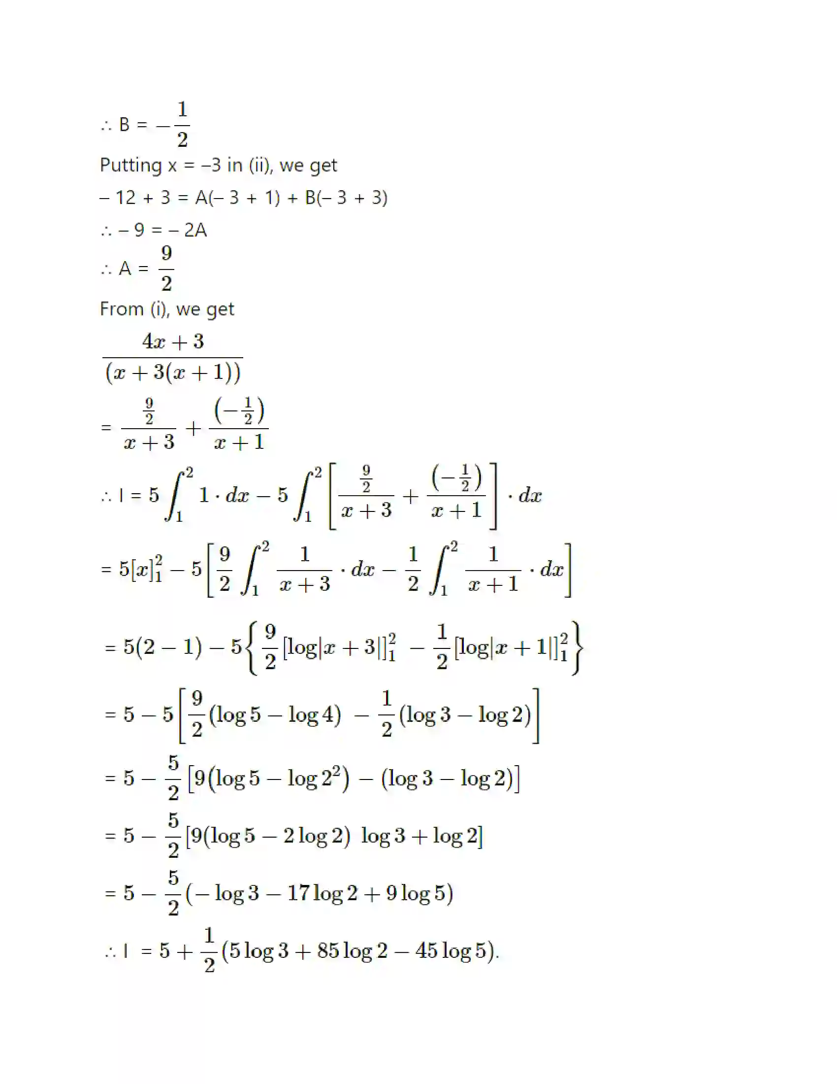 Maharashtra Board Class 12th Mathematics & Statistics-1 (Commerce) Definite Integration Solution 50