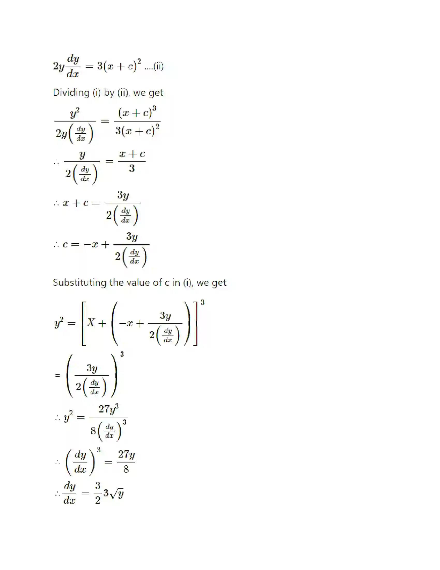 Maharashtra Board Class 12th Mathematics & Statistics-1 (Commerce) Differential Equation and Applications Solution 13