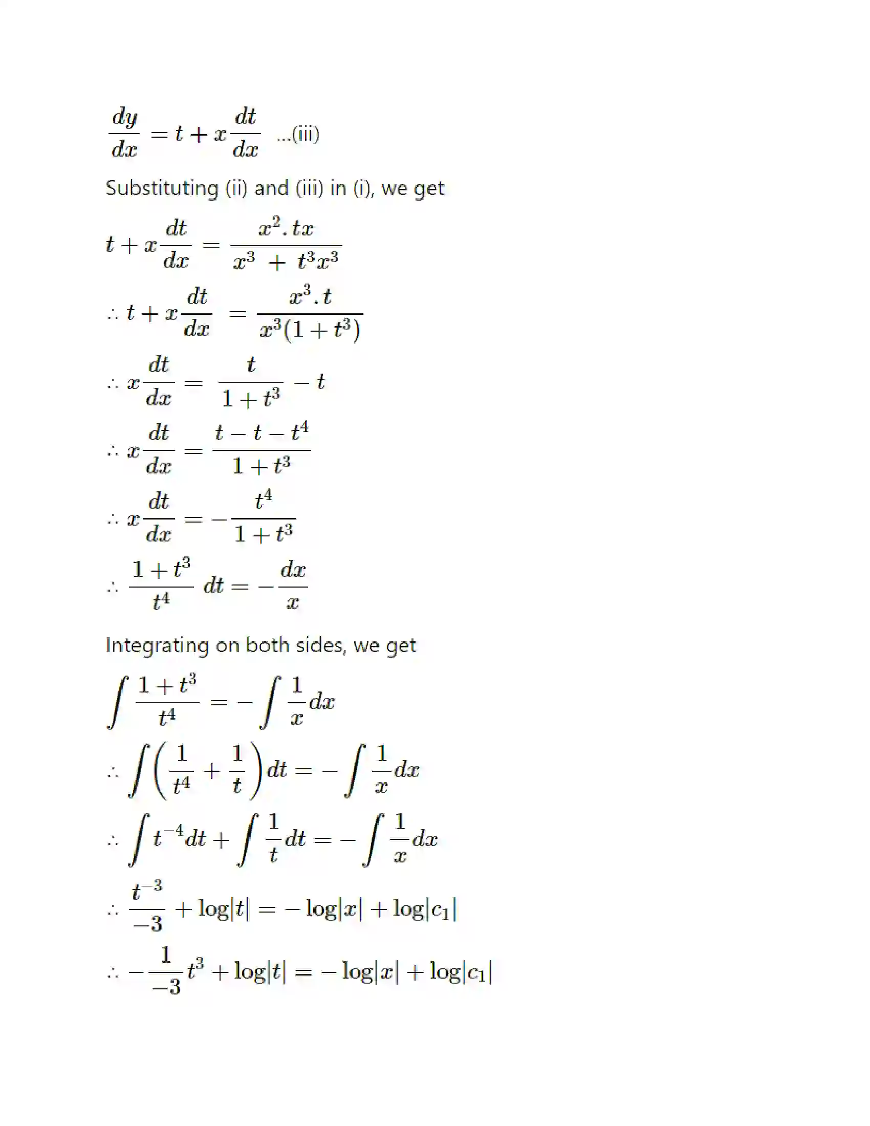 Maharashtra Board Class 12th Mathematics & Statistics-1 (Commerce) Differential Equation and Applications Solution 27