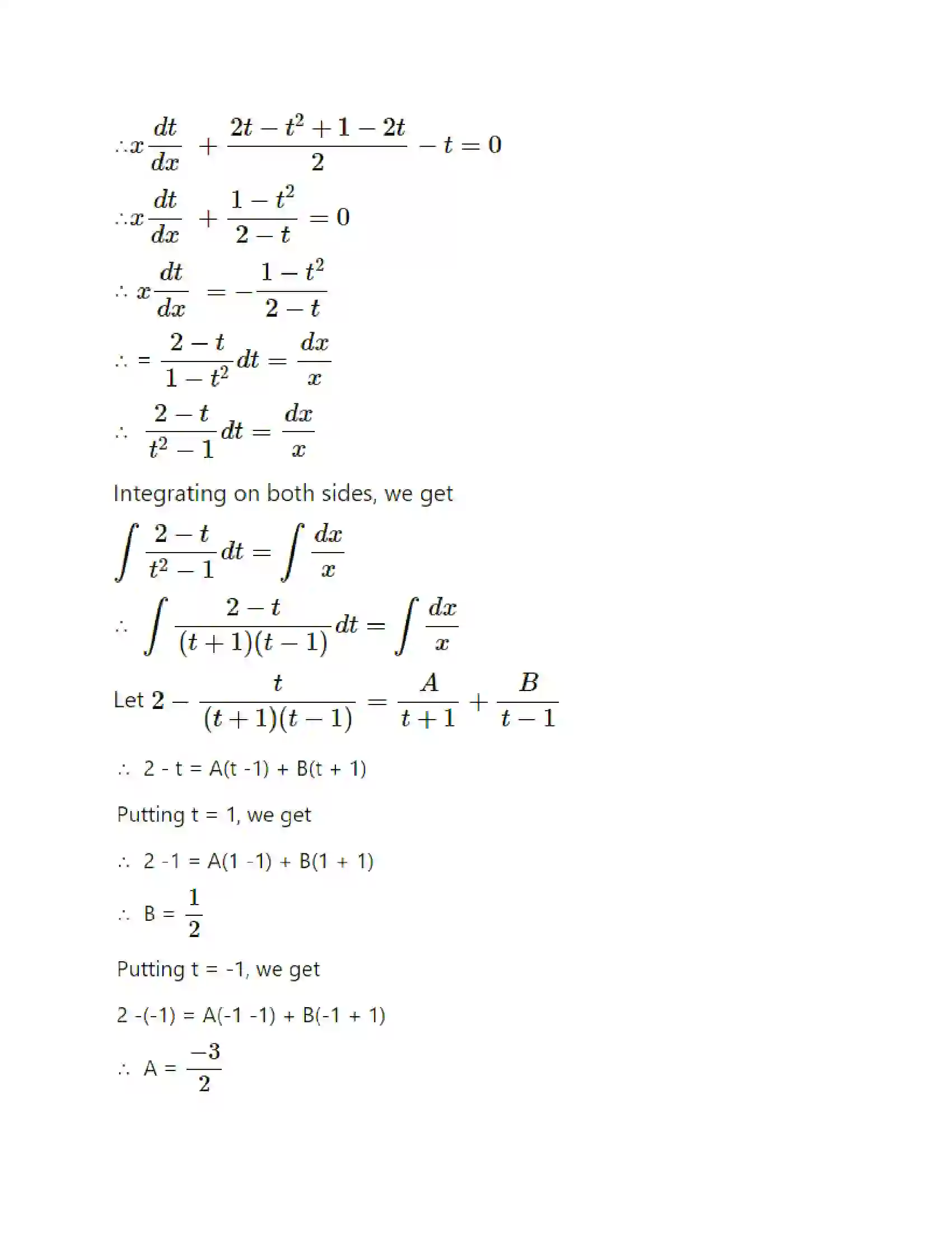 Maharashtra Board Class 12th Mathematics & Statistics-1 (Commerce) Differential Equation and Applications Solution 29