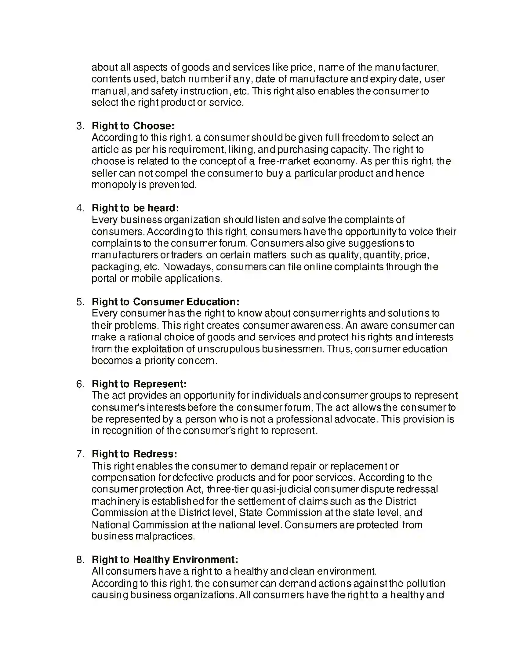 Maharashtra Board Class 12th Organisation of Commerce & Management Consumer Protection Solution 31