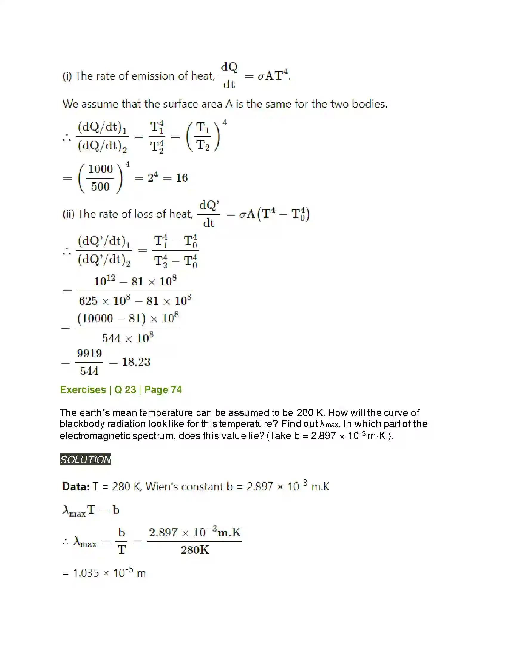Maharashtra Board Class 12th Physics Kinetic Theory of Gases and Radiation Solution 18