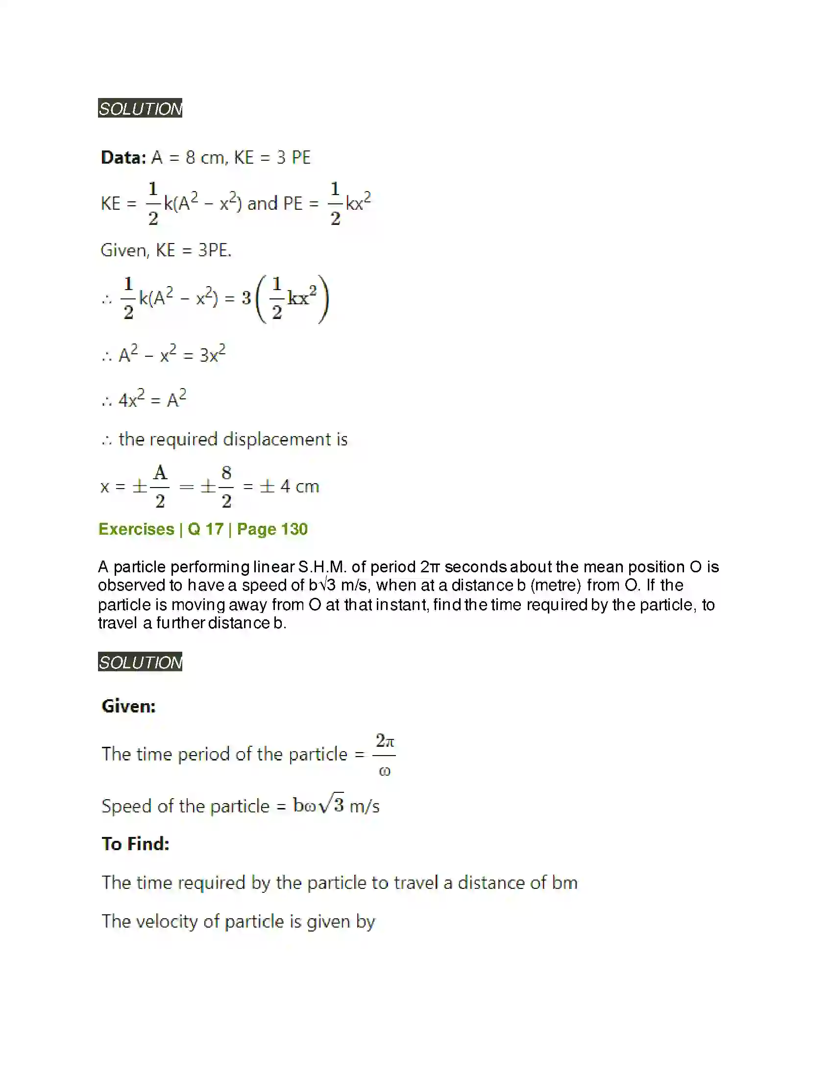 Maharashtra Board Class 12th Physics Oscillations Solution 20