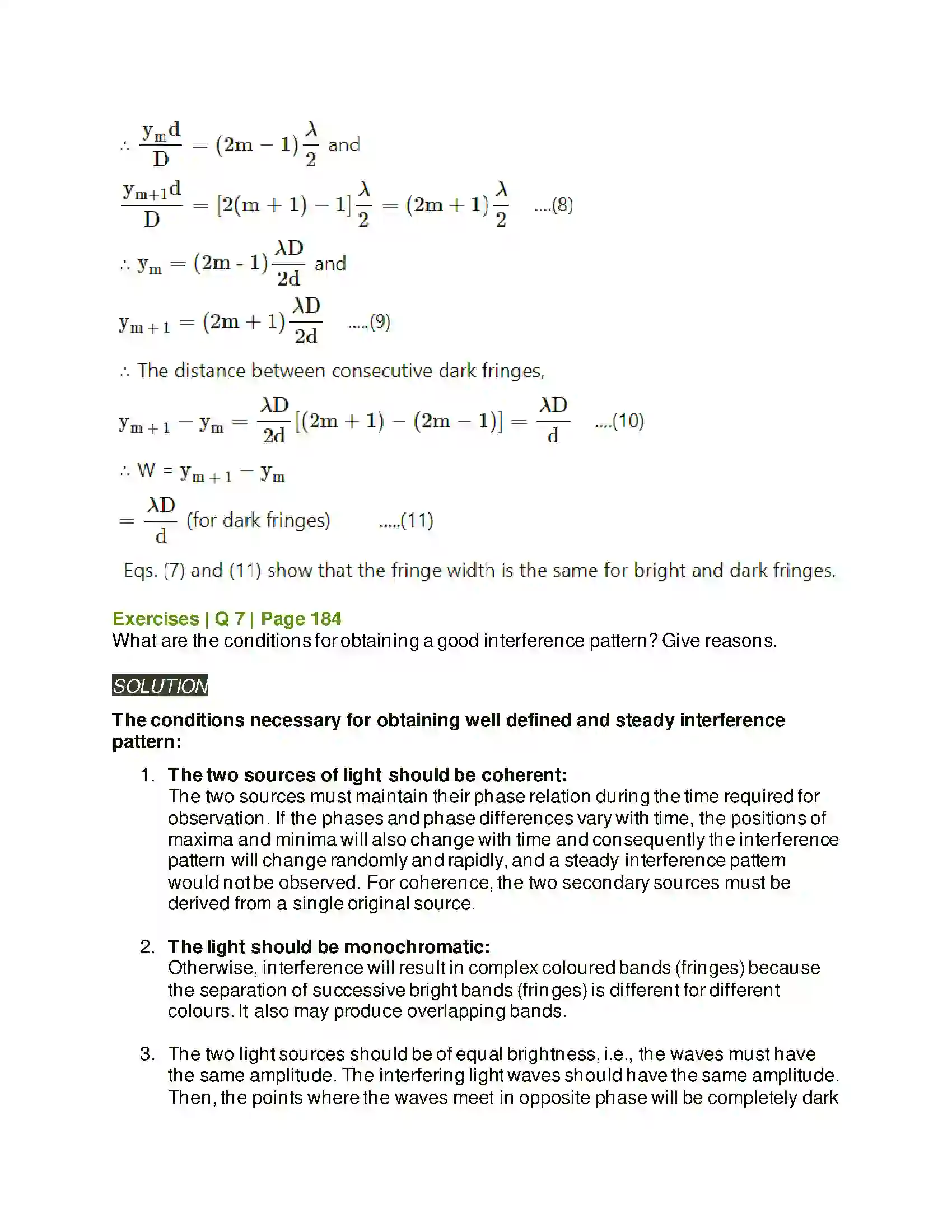 Maharashtra Board Class 12th Physics Wave Optics Solution 13