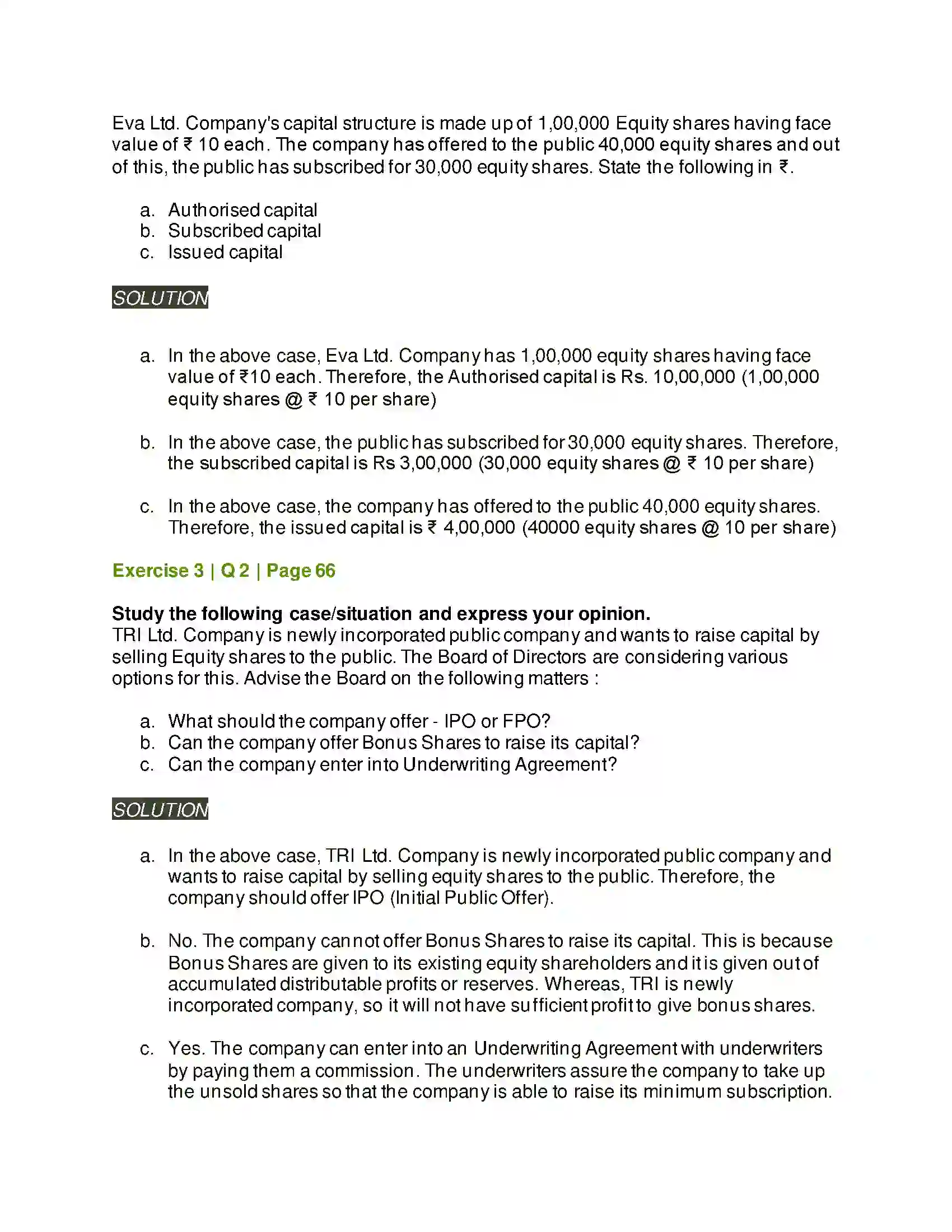 Maharashtra Board Class 12th Secretarial Practice Issue of Shares Solution 25