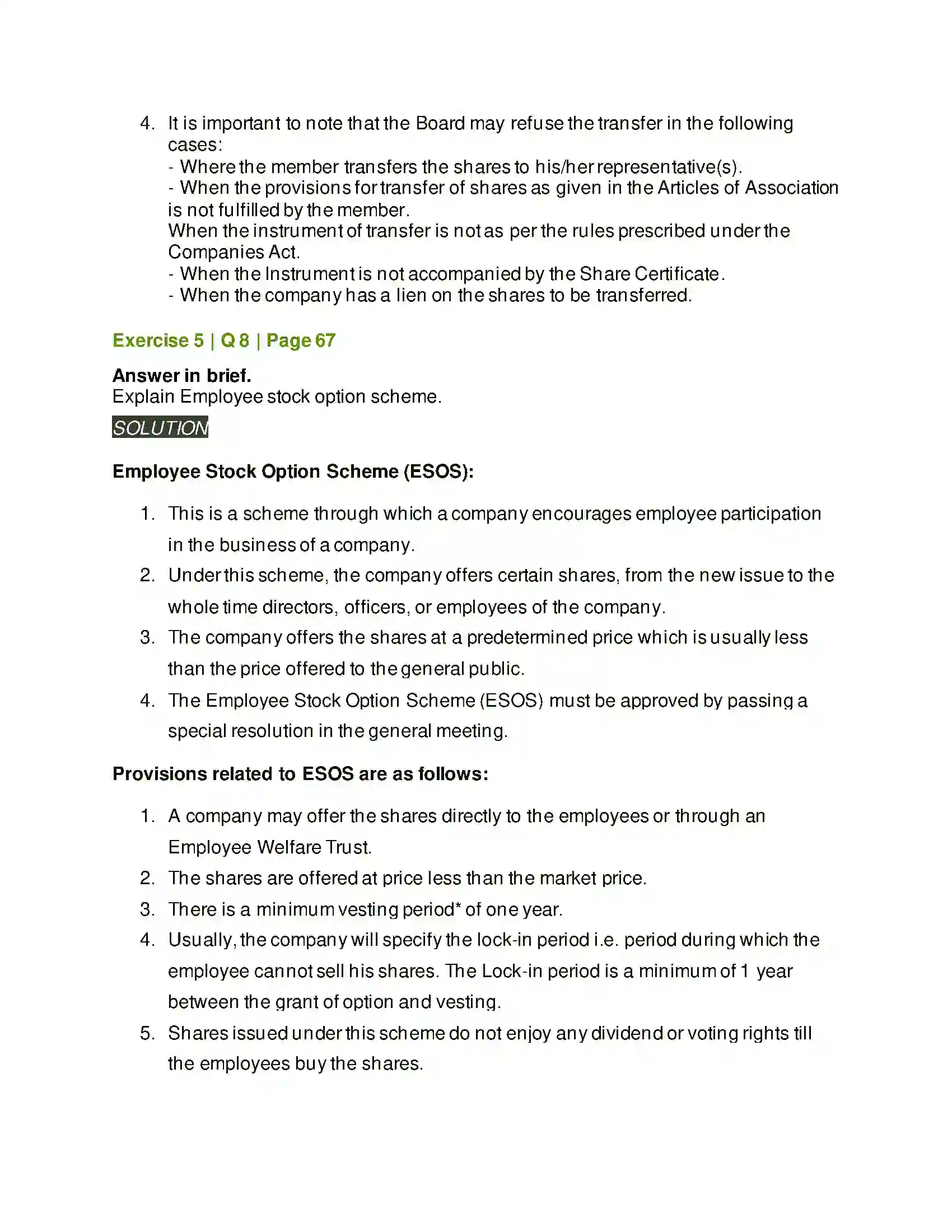 Maharashtra Board Class 12th Secretarial Practice Issue of Shares Solution 36