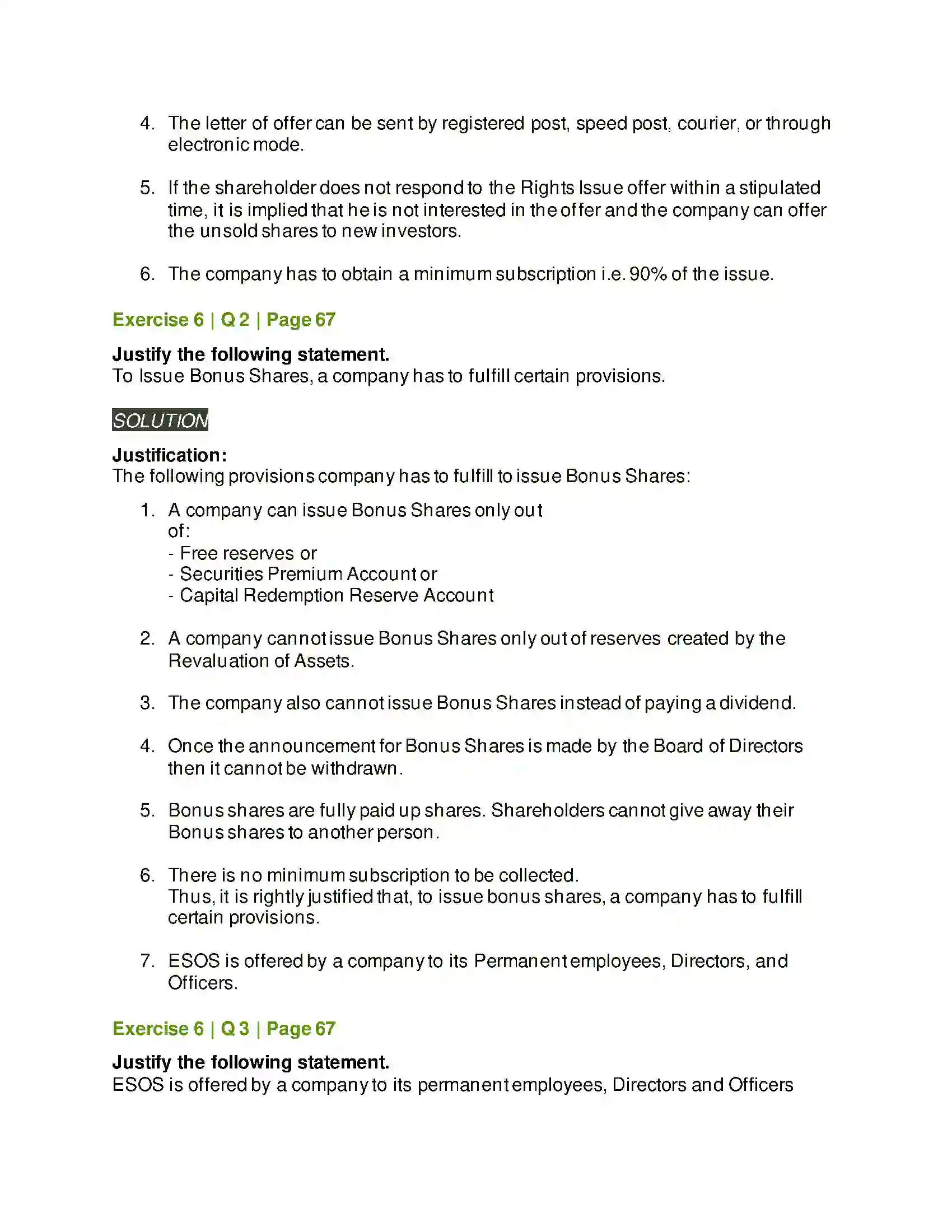 Maharashtra Board Class 12th Secretarial Practice Issue of Shares Solution 39