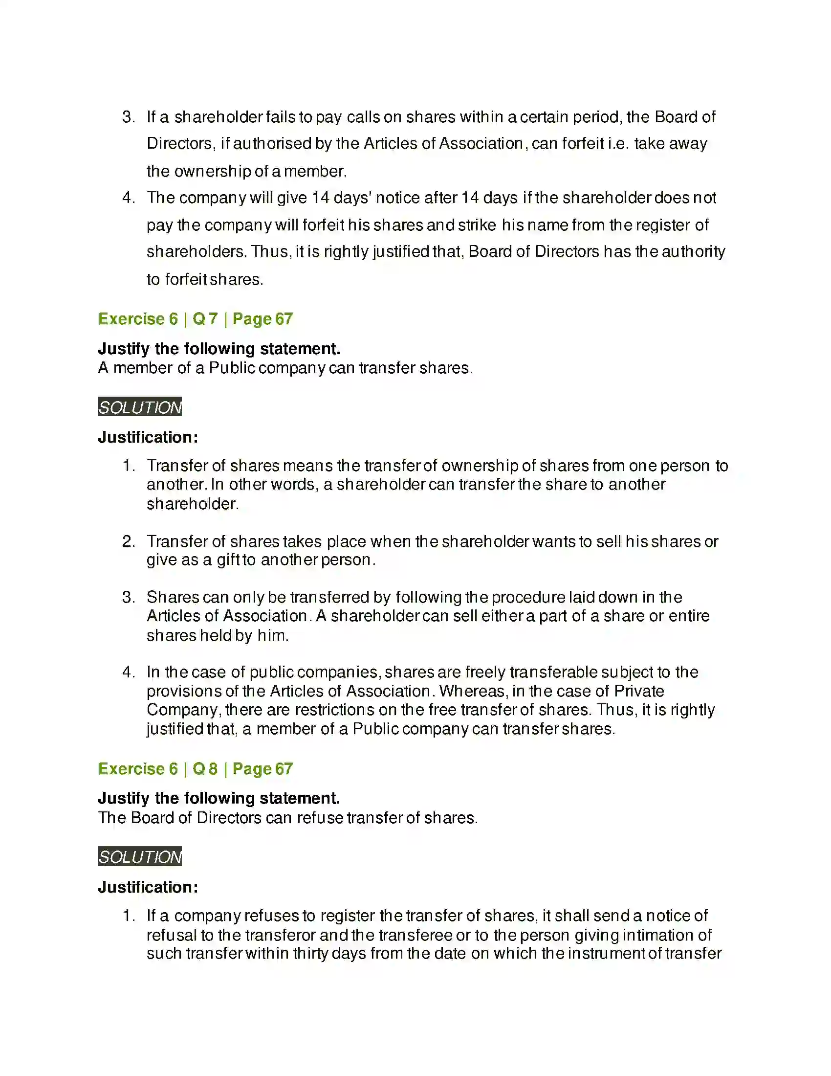 Maharashtra Board Class 12th Secretarial Practice Issue of Shares Solution 42