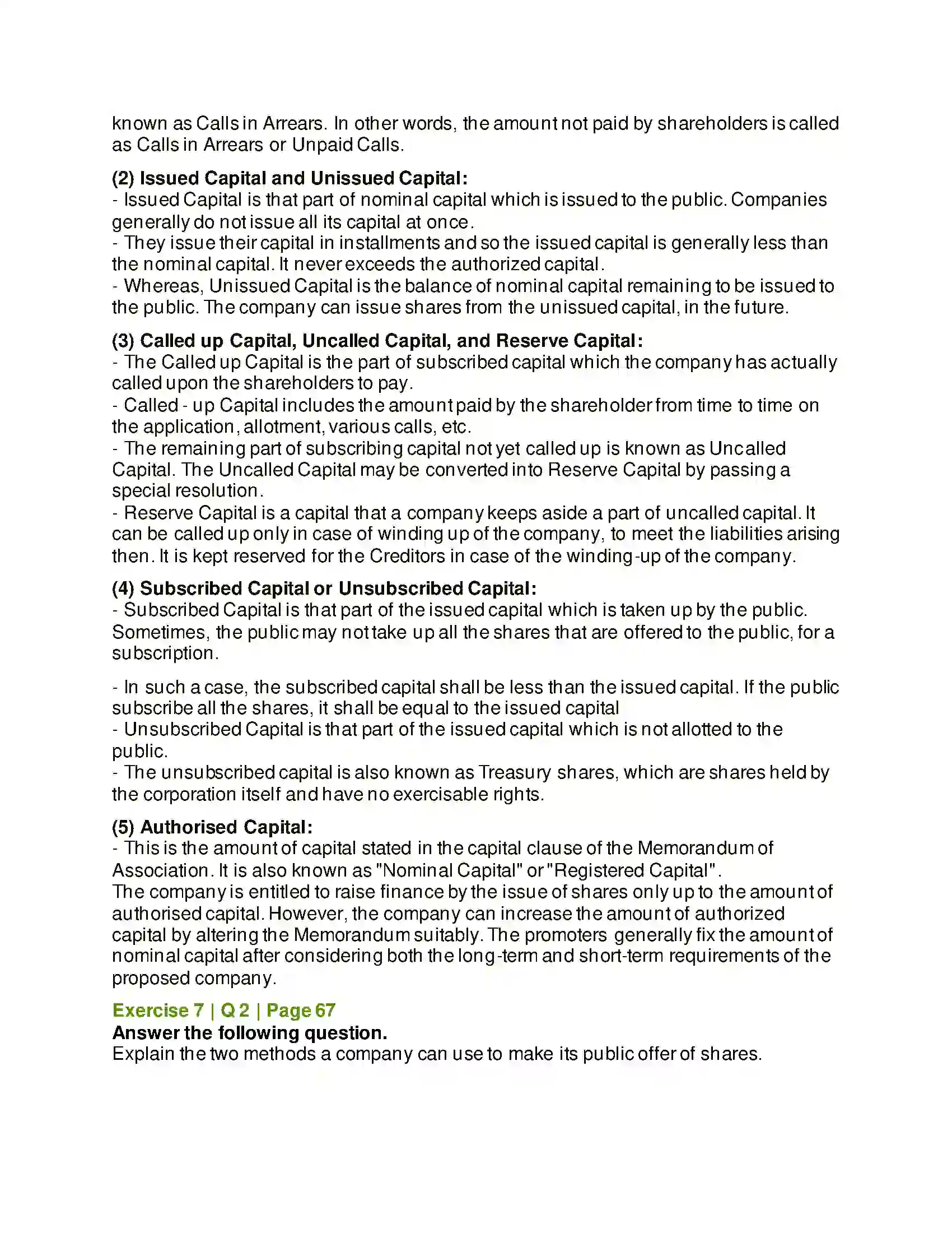 Maharashtra Board Class 12th Secretarial Practice Issue of Shares Solution 44