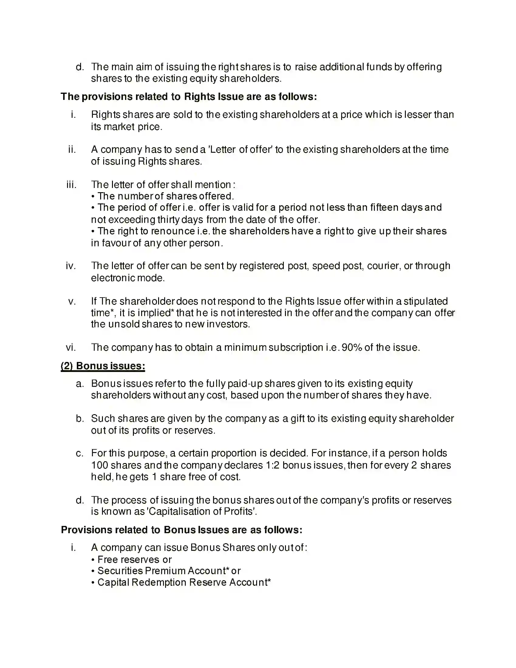 Maharashtra Board Class 12th Secretarial Practice Issue of Shares Solution 46