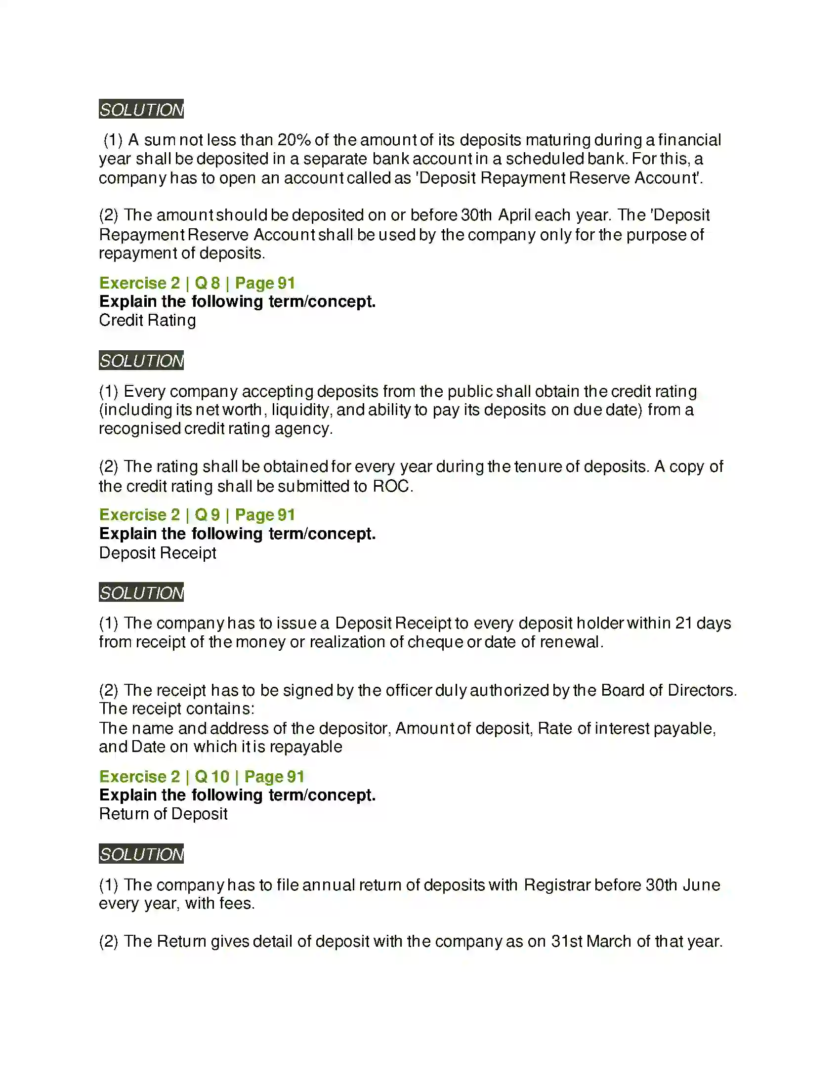 Maharashtra Board Class 12th Secretarial Practice Deposits Solution 17