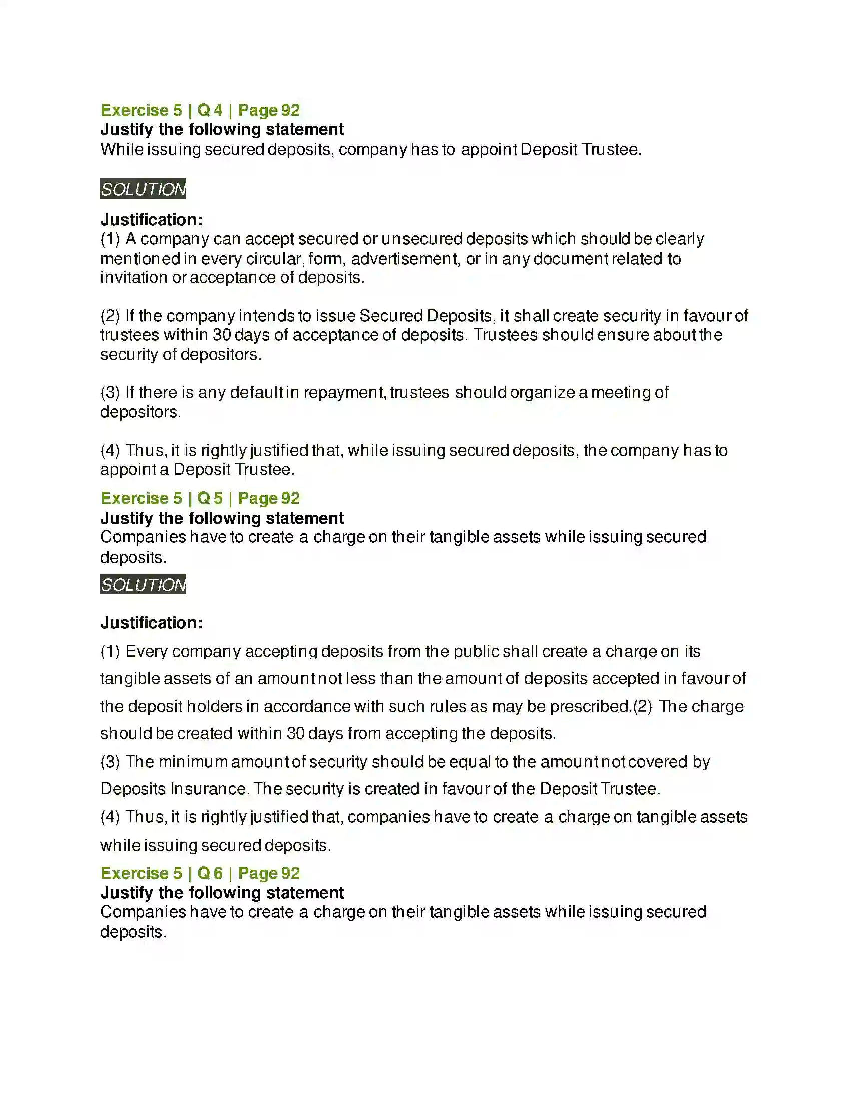 Maharashtra Board Class 12th Secretarial Practice Deposits Solution 26