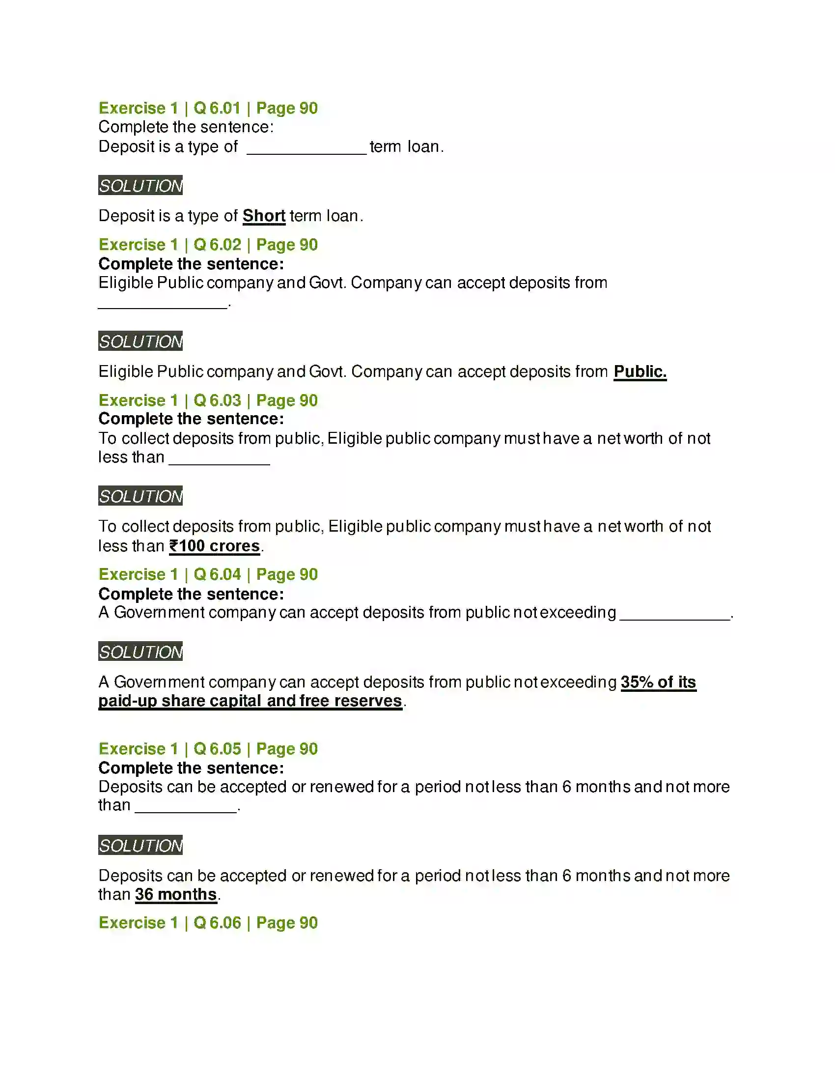 Maharashtra Board Class 12th Secretarial Practice Deposits Solution 9