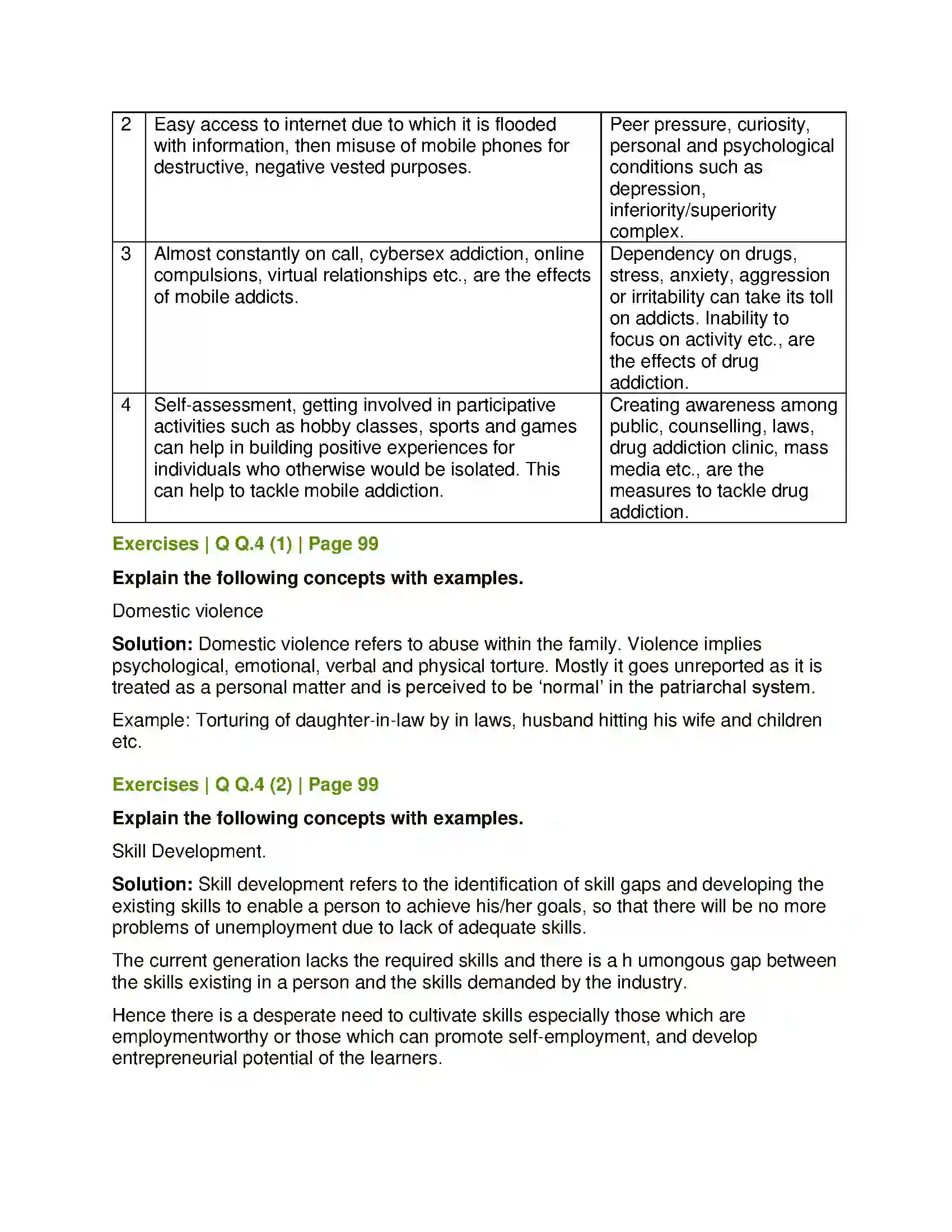 Maharashtra Board Class 12th Sociology - Understanding Indian Society Social Problems in India Solution 5