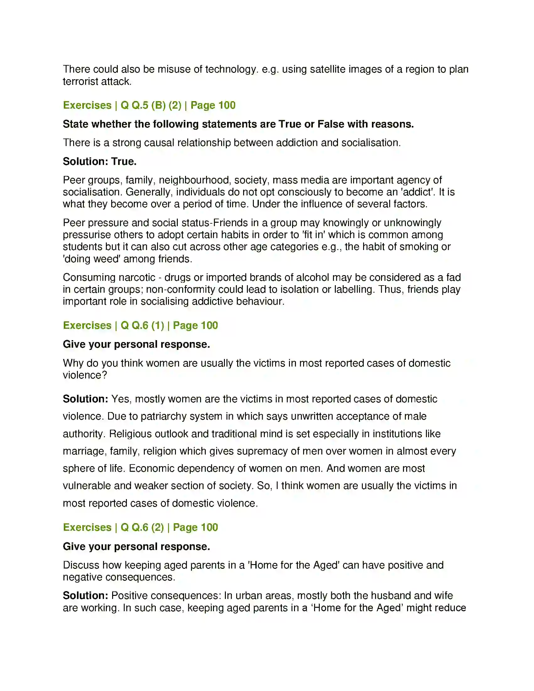 Maharashtra Board Class 12th Sociology - Understanding Indian Society Social Problems in India Solution 7