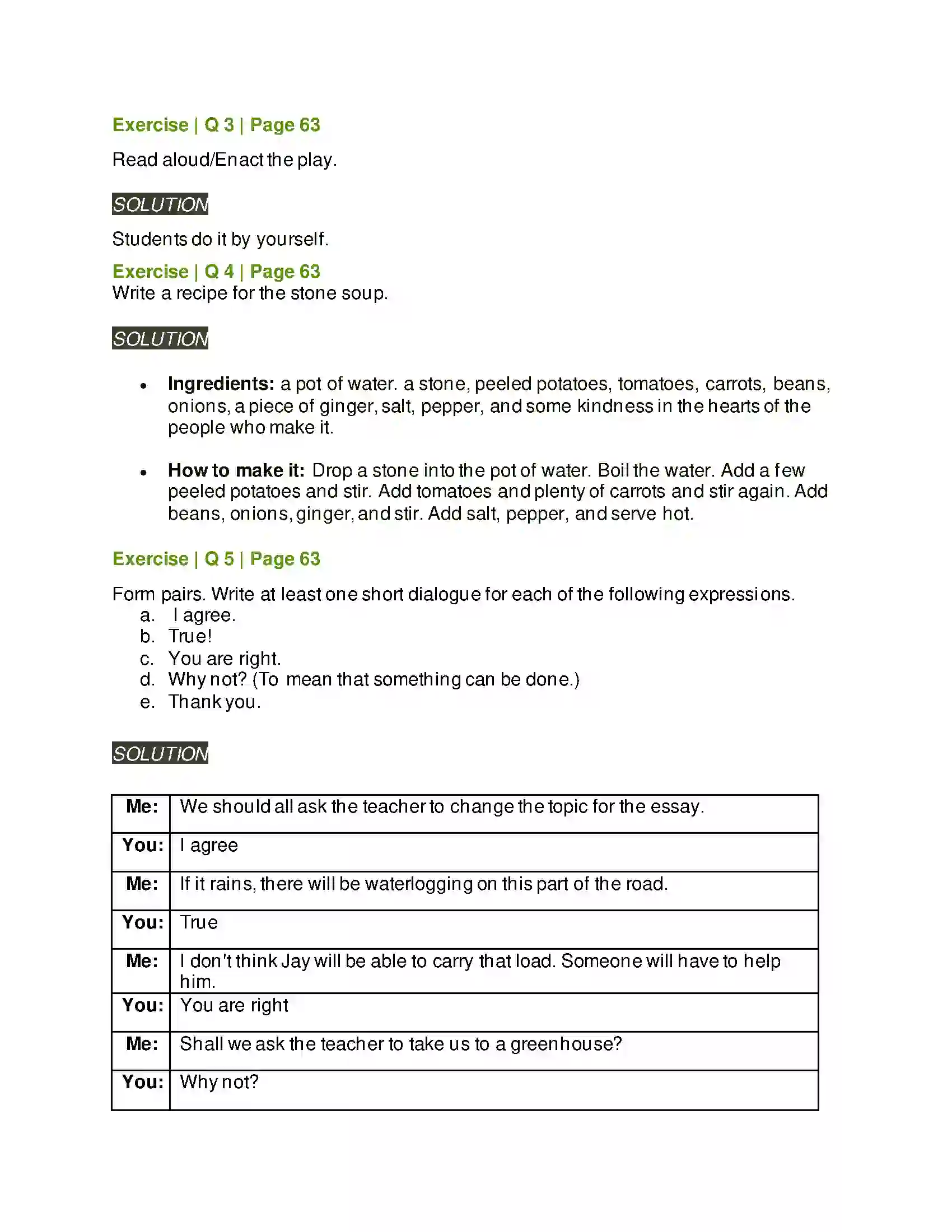 Maharashtra Board Class 6th English 3.3 Stone Soup Solution 3