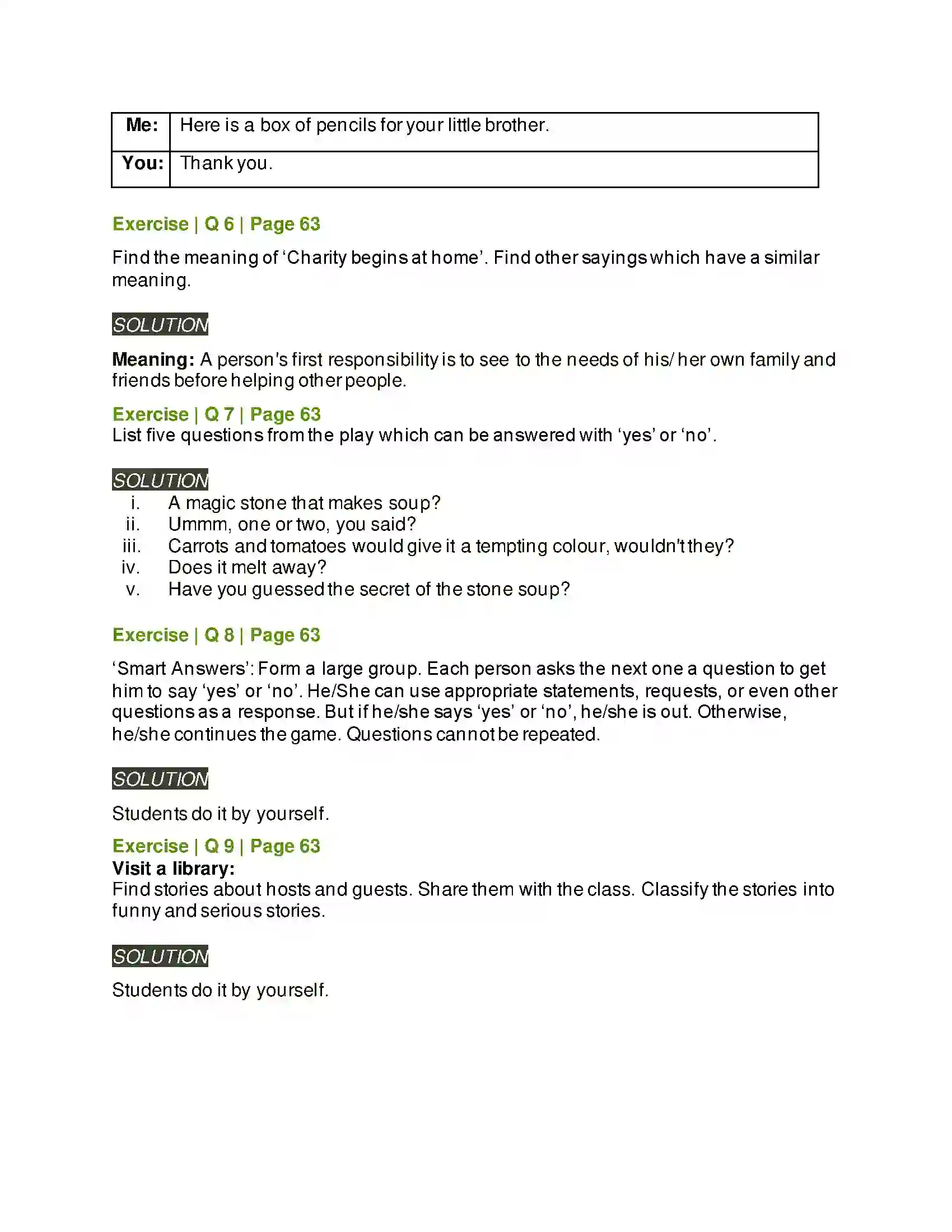 Maharashtra Board Class 6th English 3.3 Stone Soup Solution 4