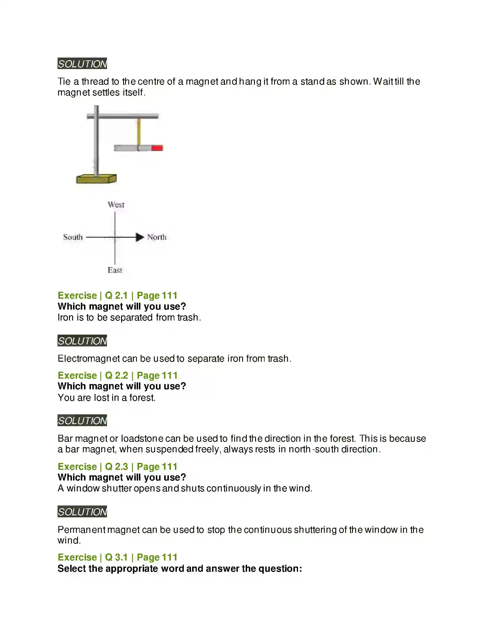 Maharashtra Board Class 6th General Science Fun with Magnets Solution 2