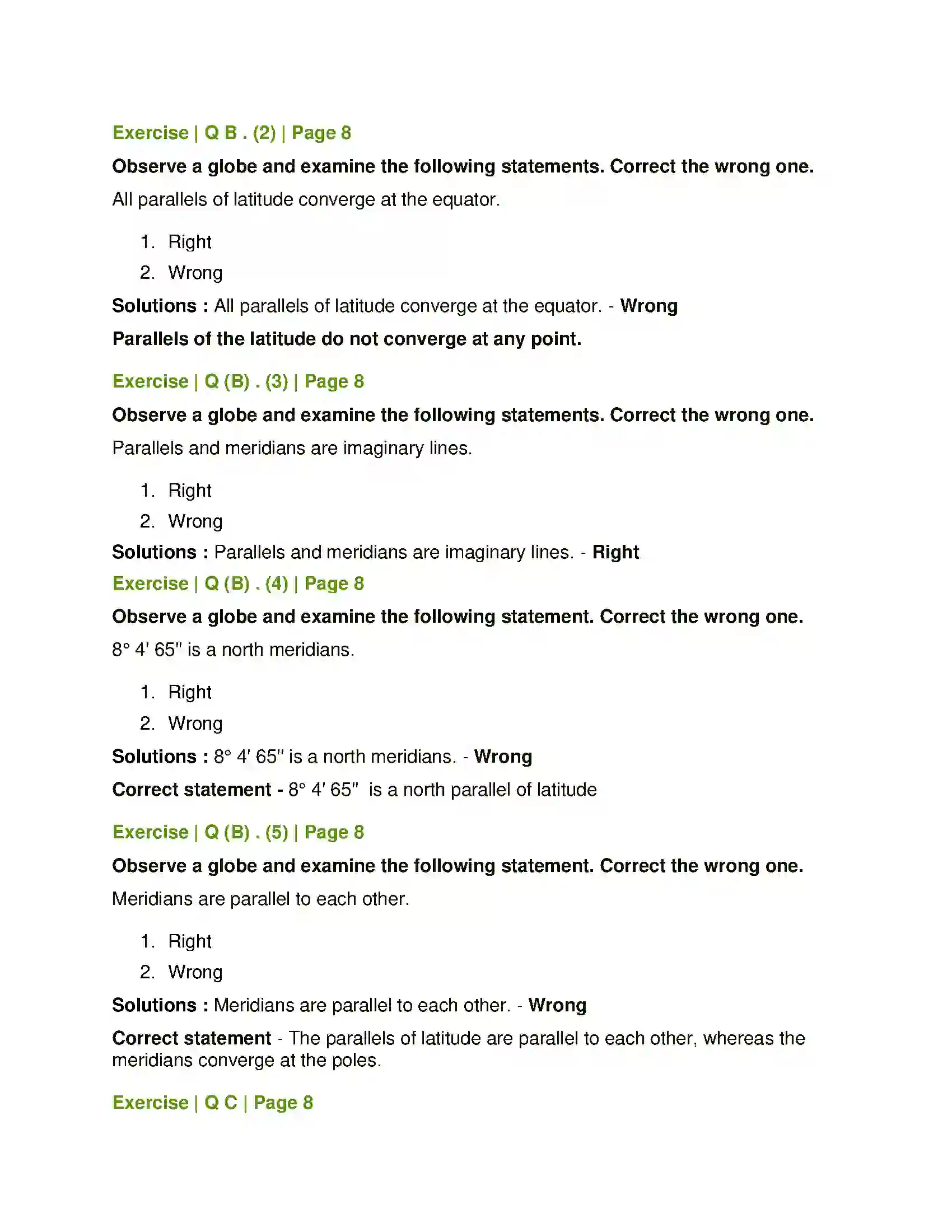 Maharashtra Board Class 6th Geography The Earth and the Graticule Solution 3