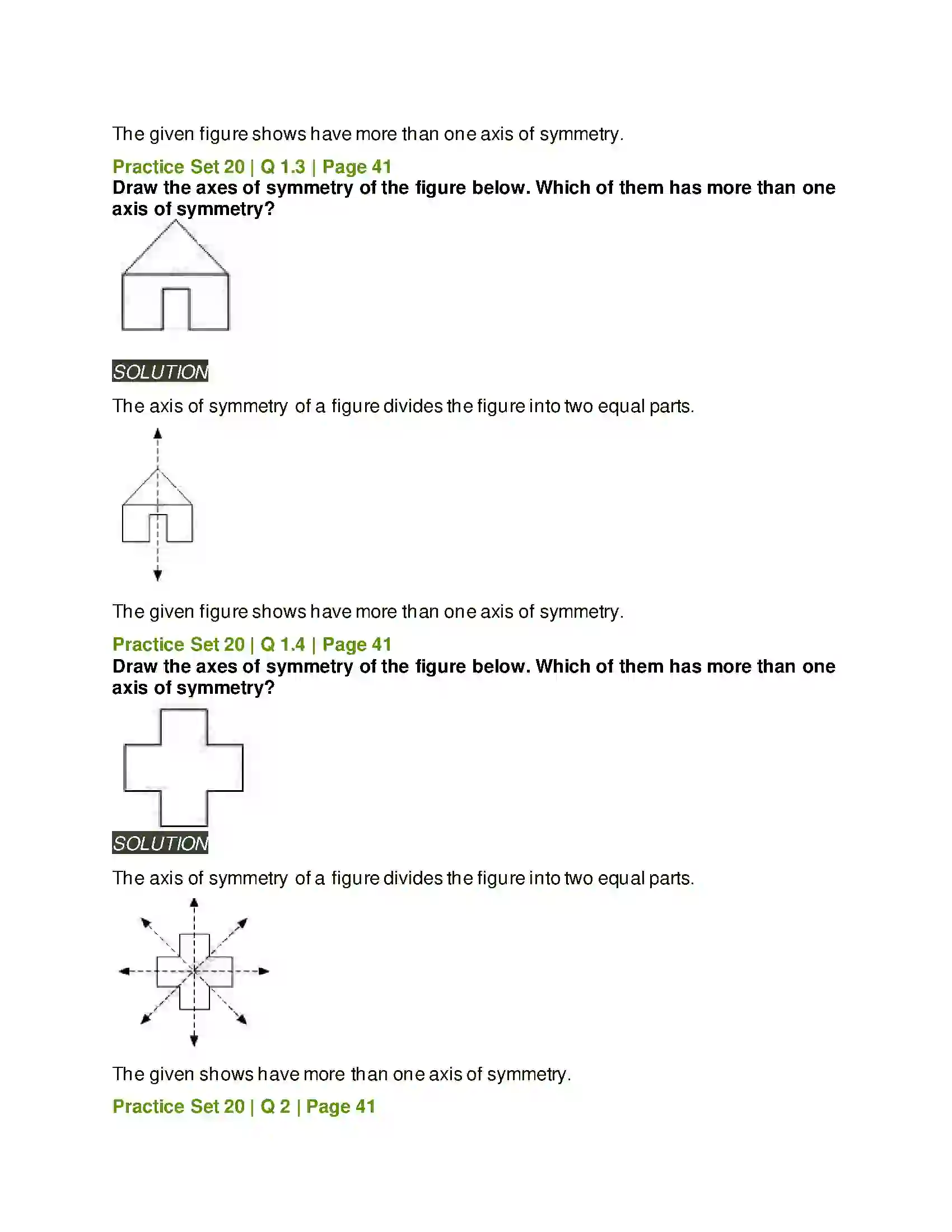 Maharashtra Board Class 6th Mathematics Symmetry Solution 2