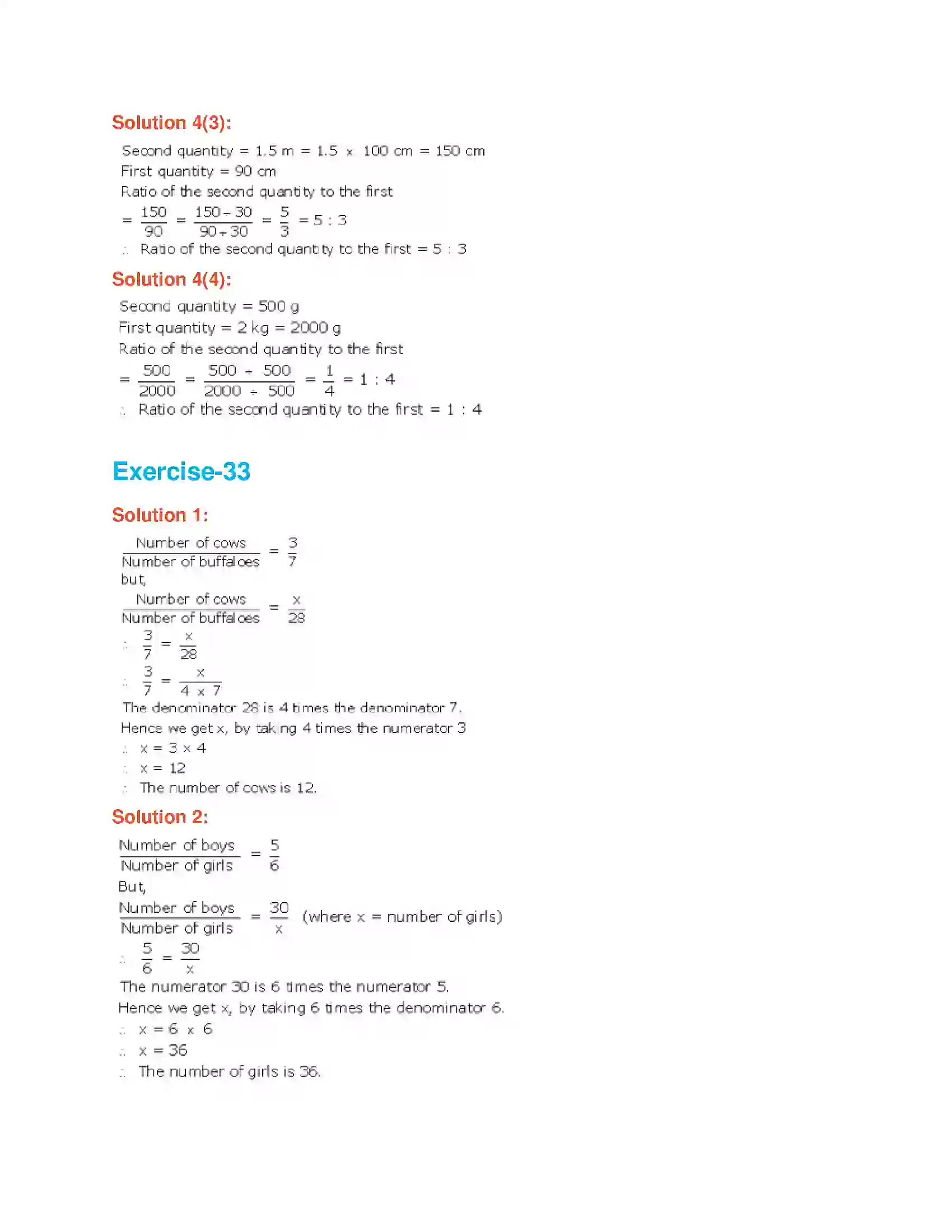 Maharashtra Board Class 6th Mathematics Ratio and Proportion Solution 5